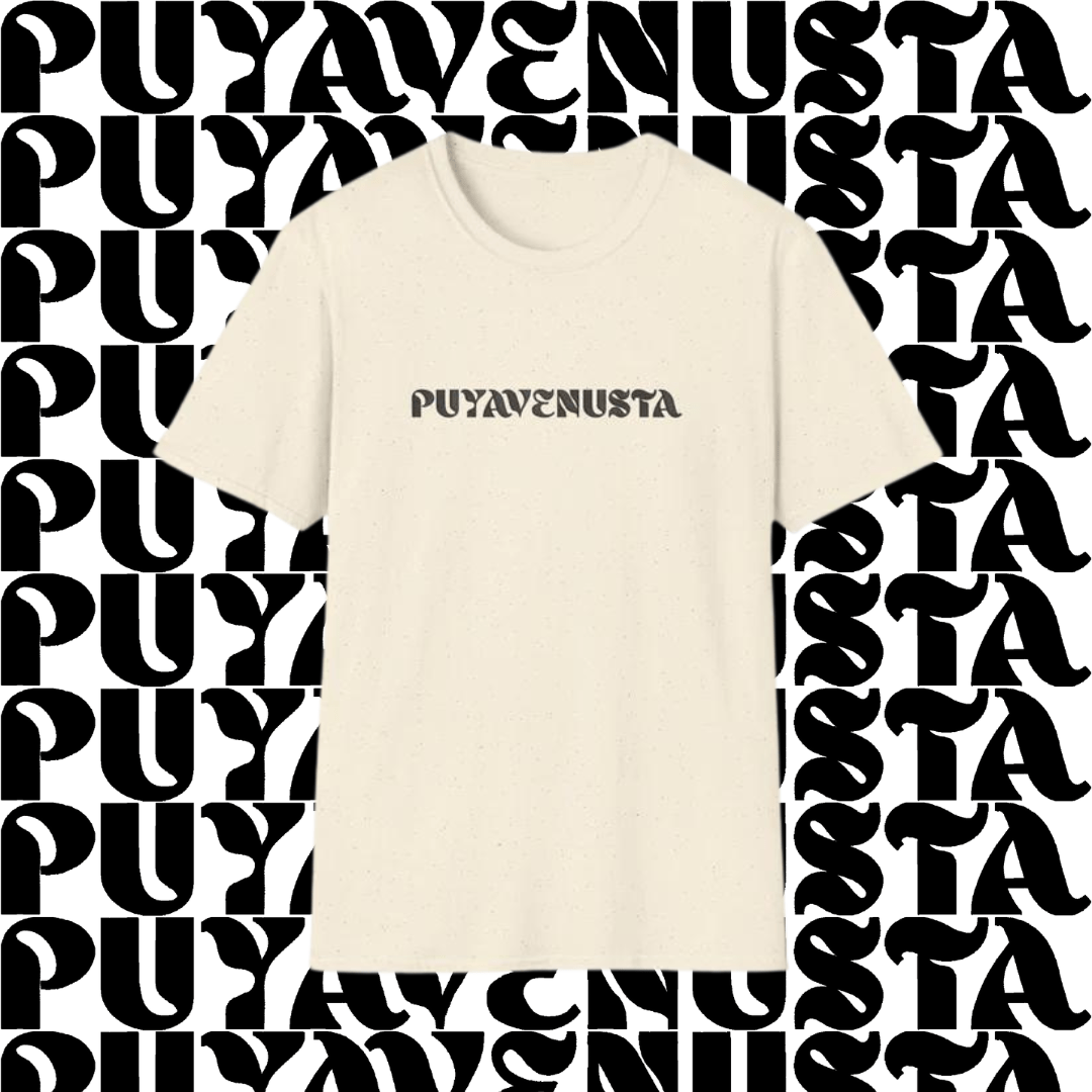 PUYAVENUSTA (BLACK LOGO) - UNISEX SOFTSTYLE T-SHIRT - PUYAVENUSTA