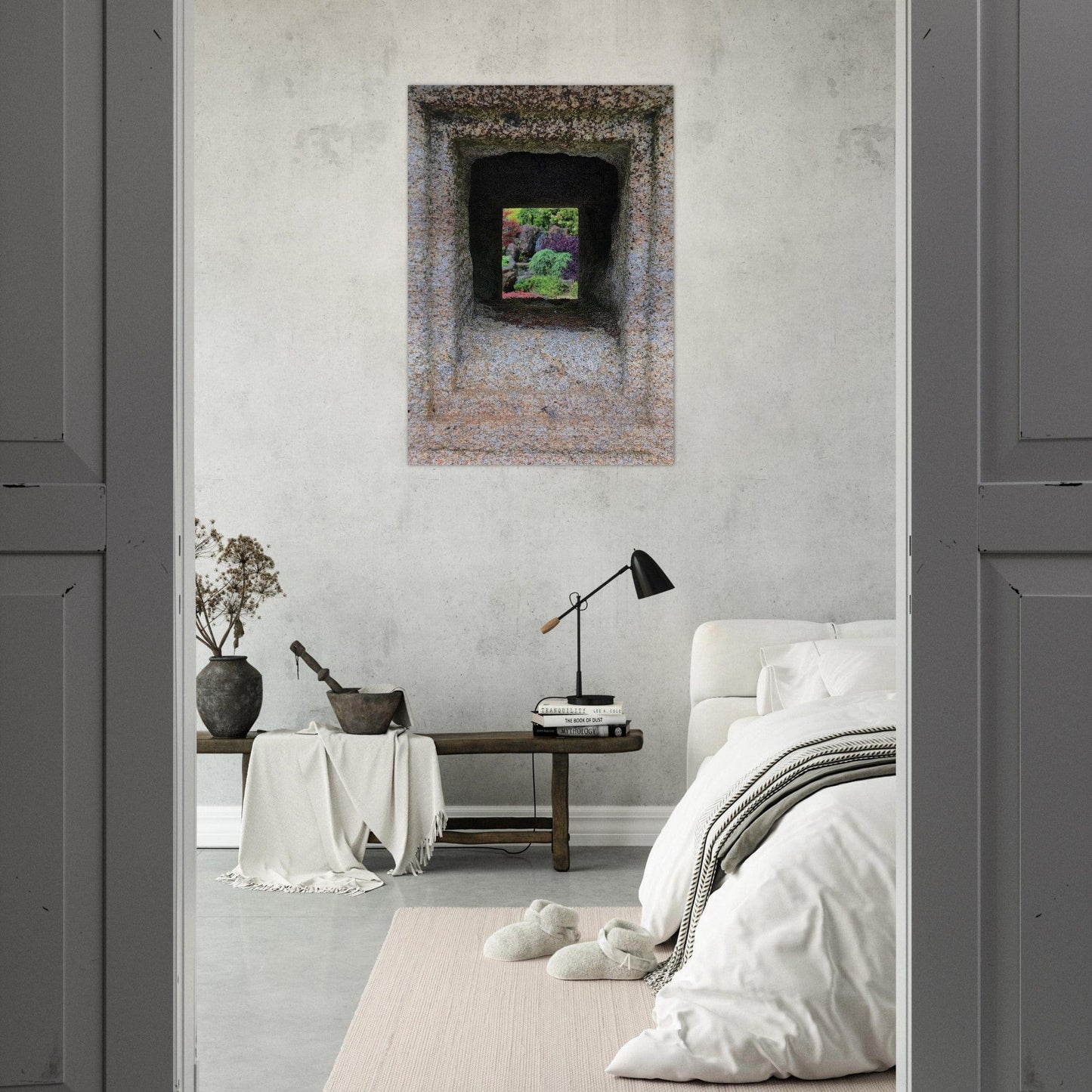 Zen Garden Brushed Aluminum Print