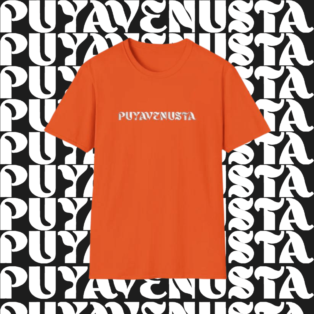 PUYAVENUSTA (WHITE LOGO) - UNISEX SOFTSTYLE T-SHIRT - PUYAVENUSTA