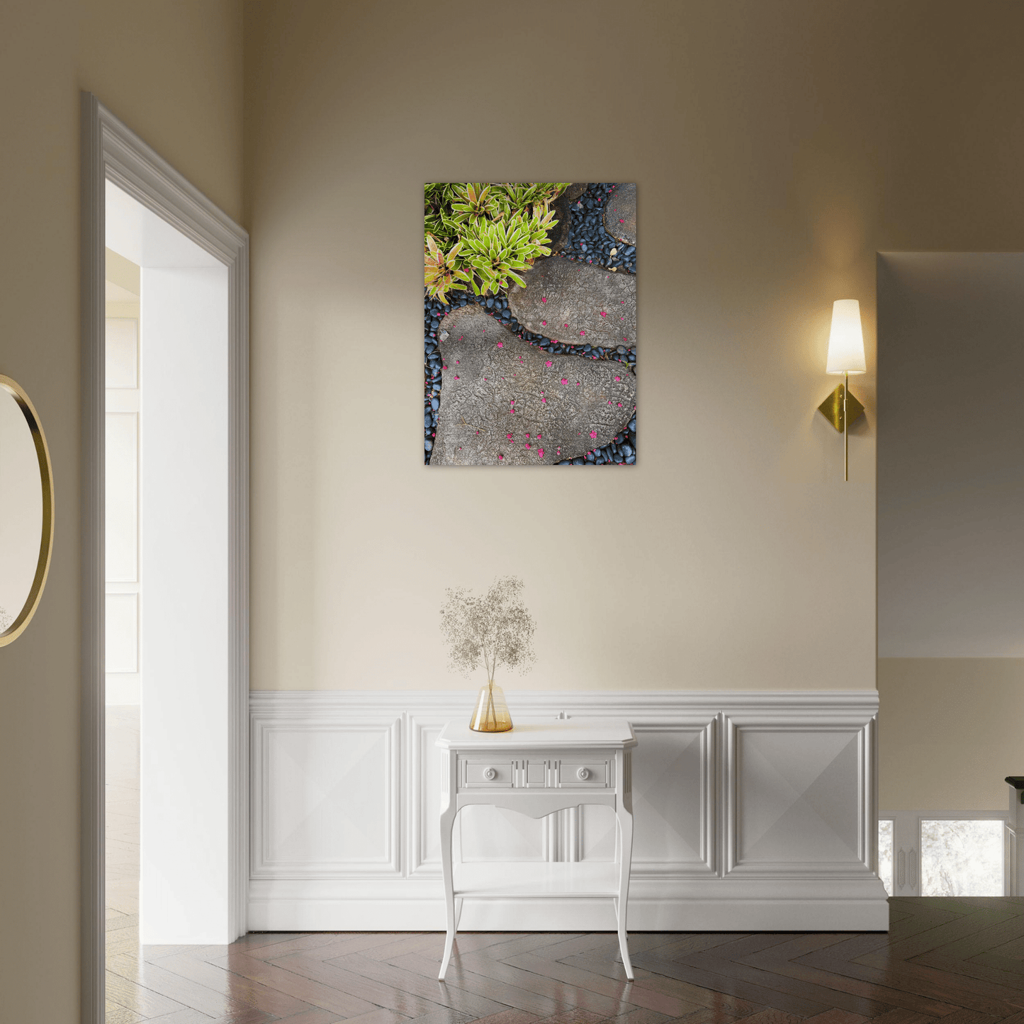 Steps in Paradise Brushed Aluminum Print