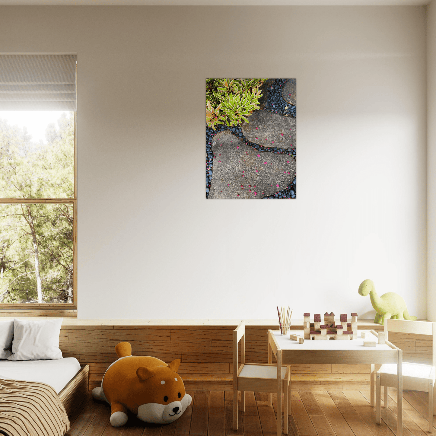 Steps in Paradise Brushed Aluminum Print