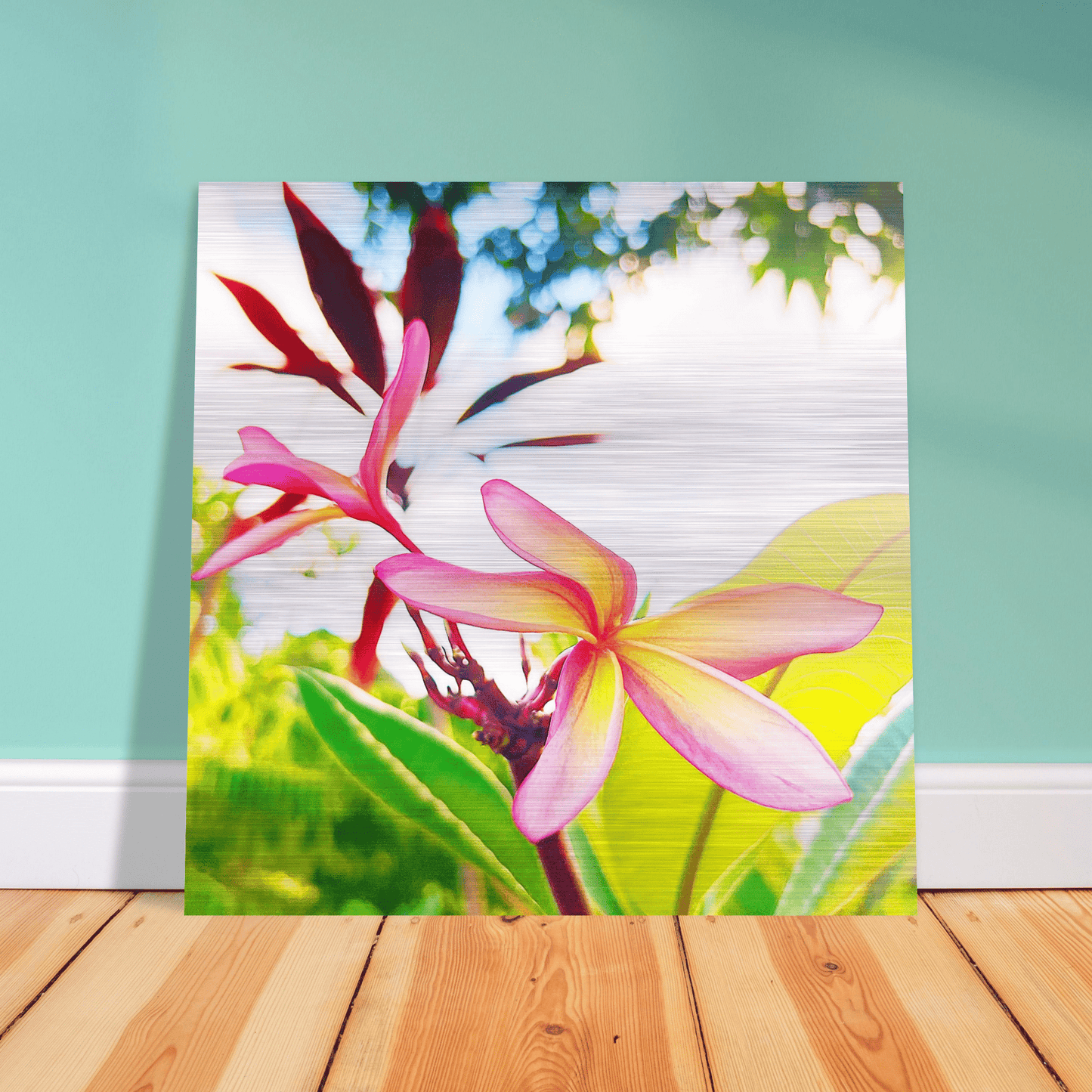 Plumerion Brushed Aluminum Print