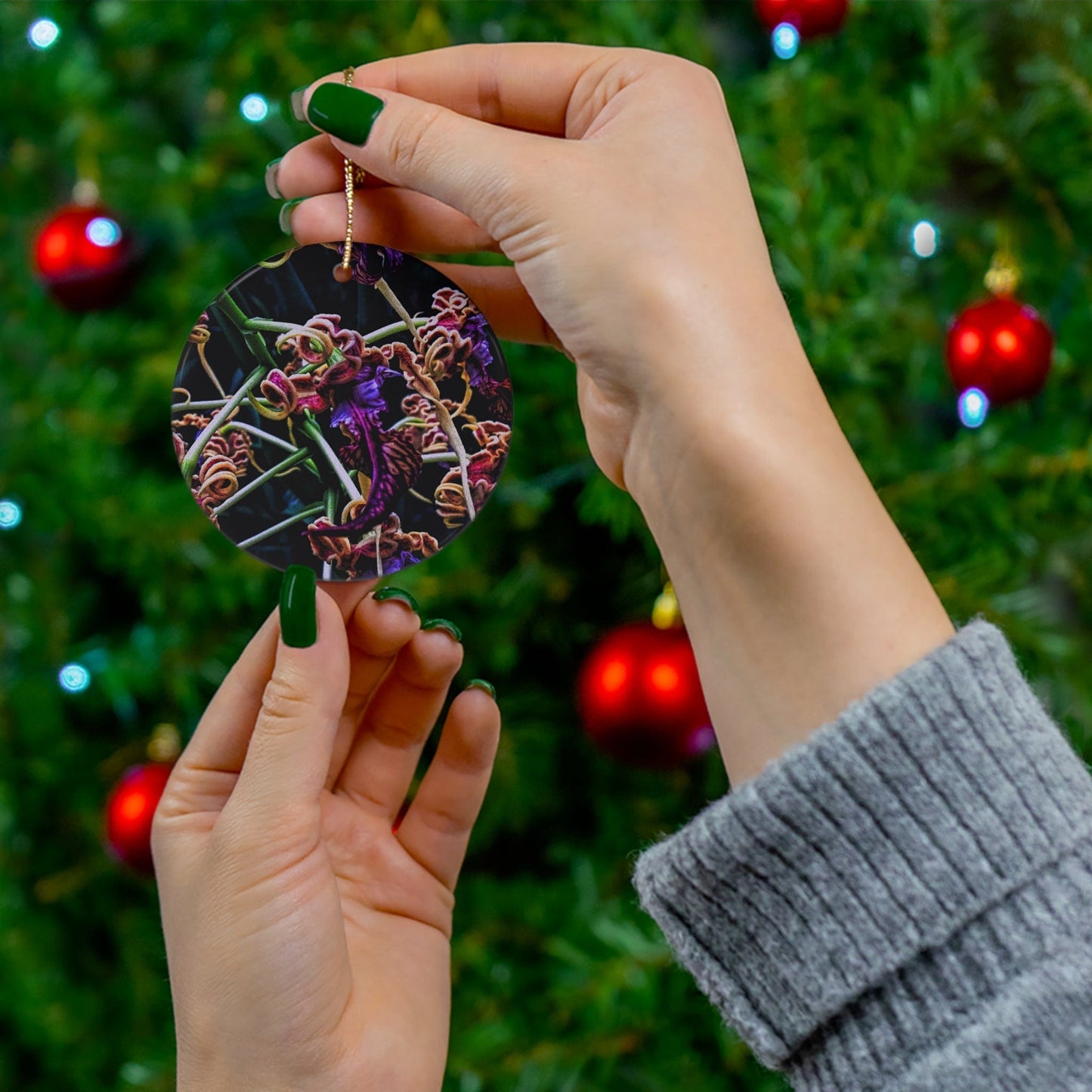 Orchidia Ceramic Ornament, 4 Shapes Available