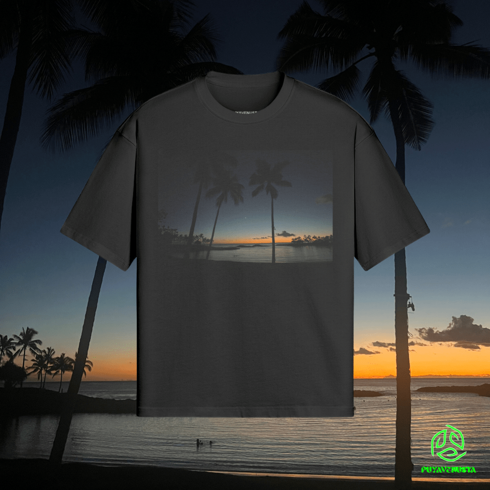 KO OLINA LAGOONS - PREMIUM COTTON BOXY T-SHIRT - PUYAVENUSTA