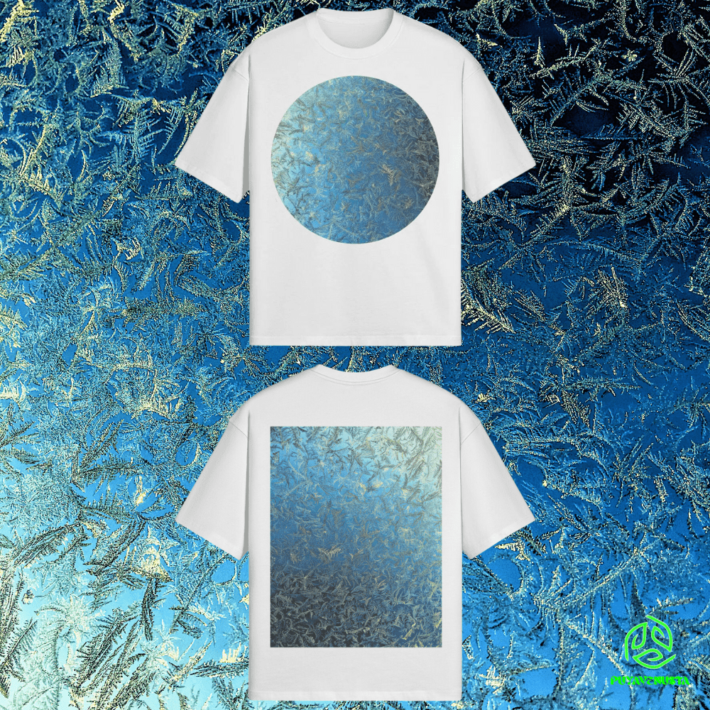 FROSTED SKIES - PREMIUM COTTON BOXY T-SHIRT - PUYAVENUSTA