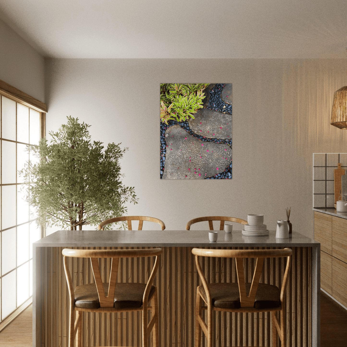 Steps in Paradise Brushed Aluminum Print