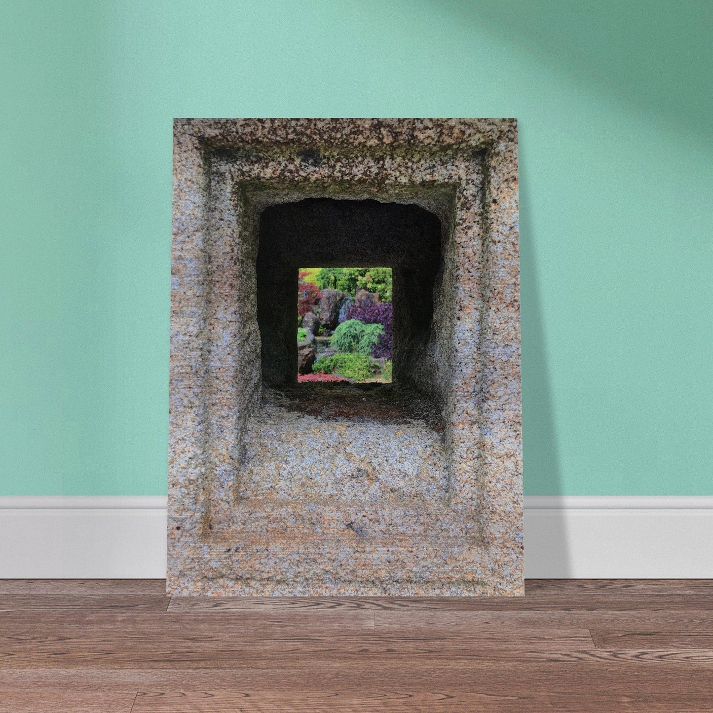 Zen Garden Brushed Aluminum Print