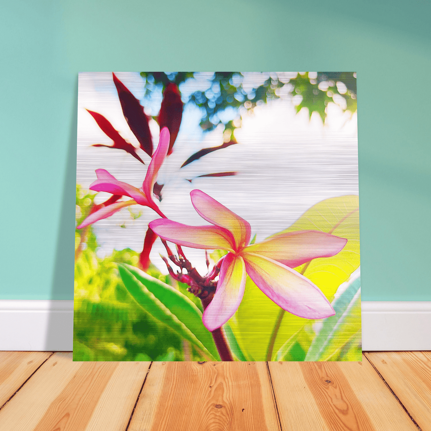 Plumerion Brushed Aluminum Print