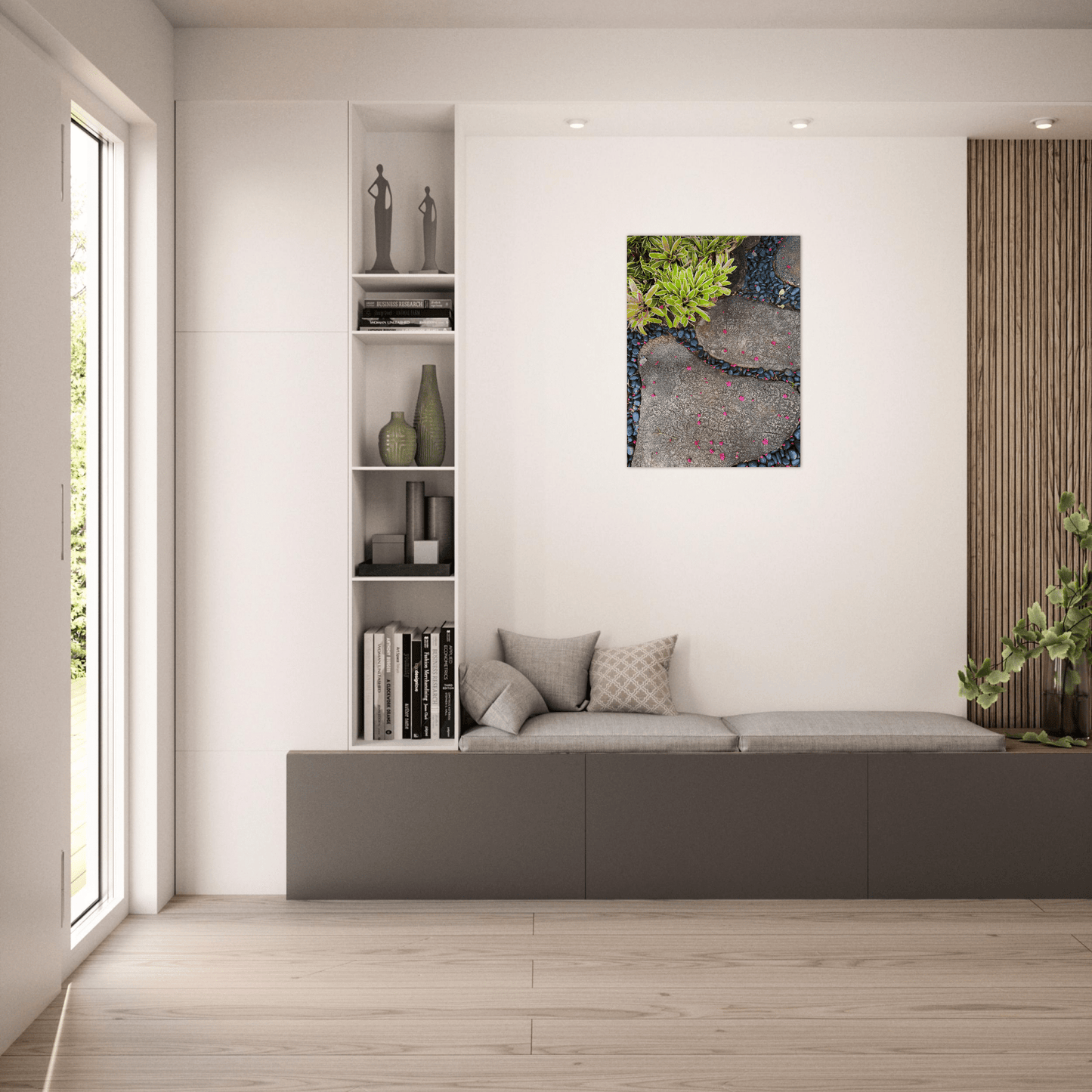Steps in Paradise Brushed Aluminum Print