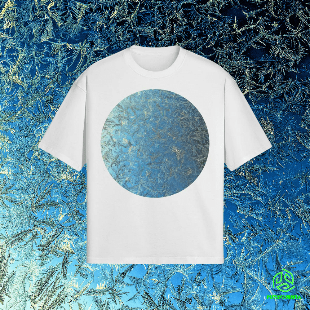 FROSTED SKIES - PREMIUM COTTON BOXY T-SHIRT - PUYAVENUSTA