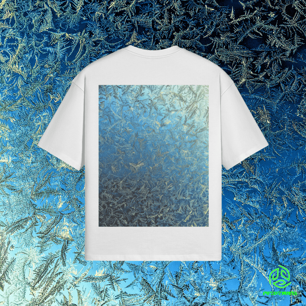 FROSTED SKIES - PREMIUM COTTON BOXY T-SHIRT - PUYAVENUSTA