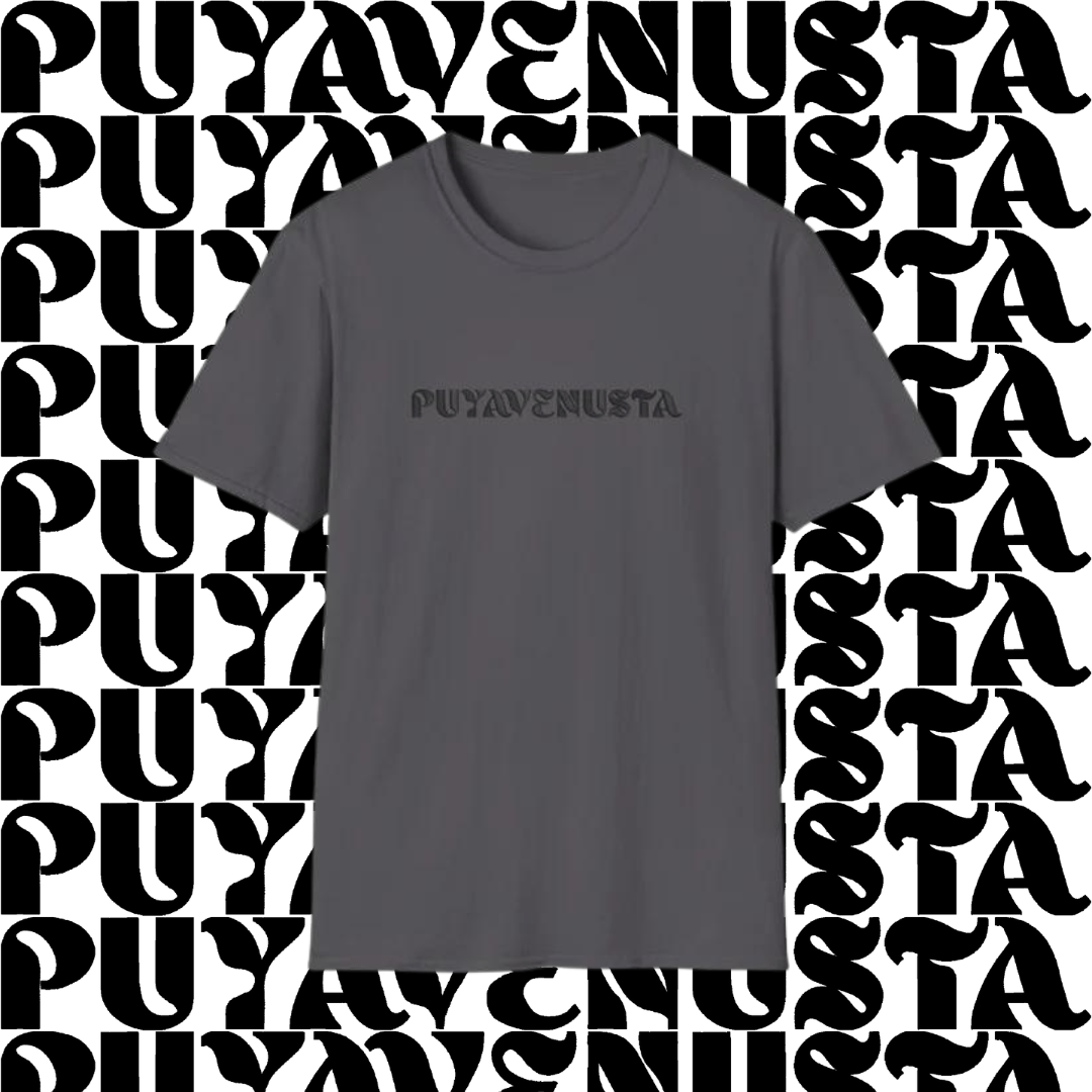 PUYAVENUSTA (BLACK LOGO) - UNISEX SOFTSTYLE T-SHIRT - PUYAVENUSTA