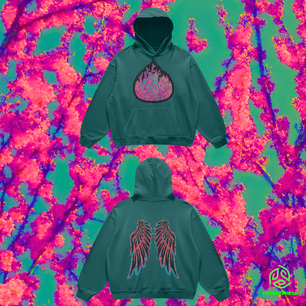 RIO FLAMES - PREMIUM COTTON HOODIE - PUYAVENUSTA