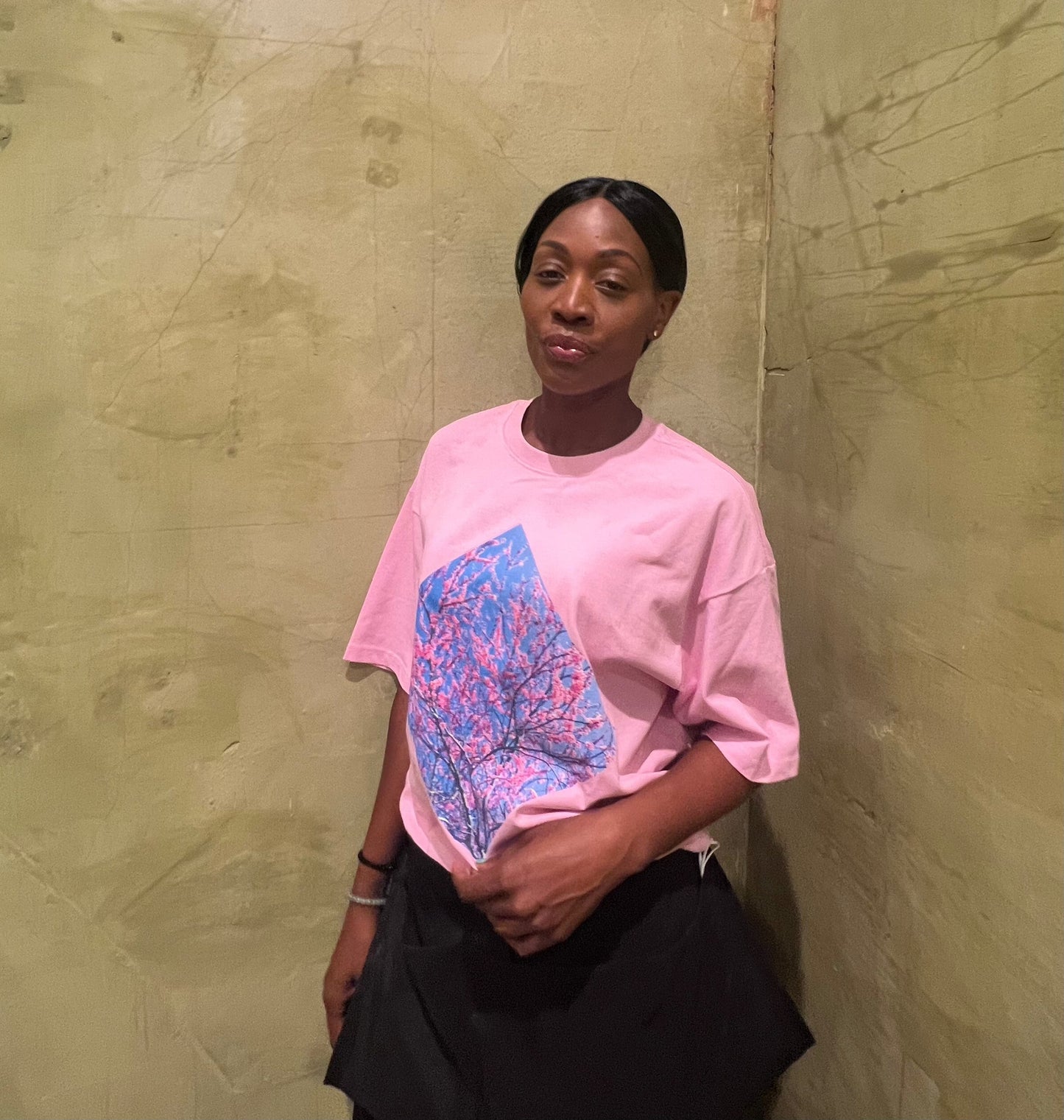SAKURA BLOSSOMS - PREMIUM COTTON BOXY T-SHIRT - PUYAVENUSTA