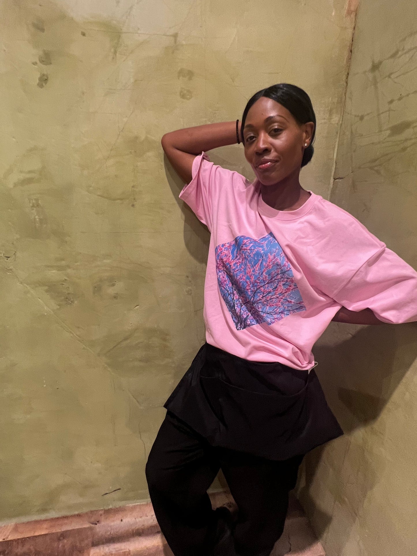 SAKURA BLOSSOMS - PREMIUM COTTON BOXY T-SHIRT - PUYAVENUSTA