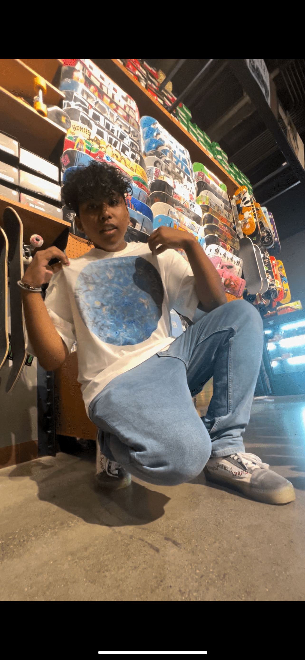 FROSTED SKIES - PREMIUM COTTON BOXY T-SHIRT - PUYAVENUSTA