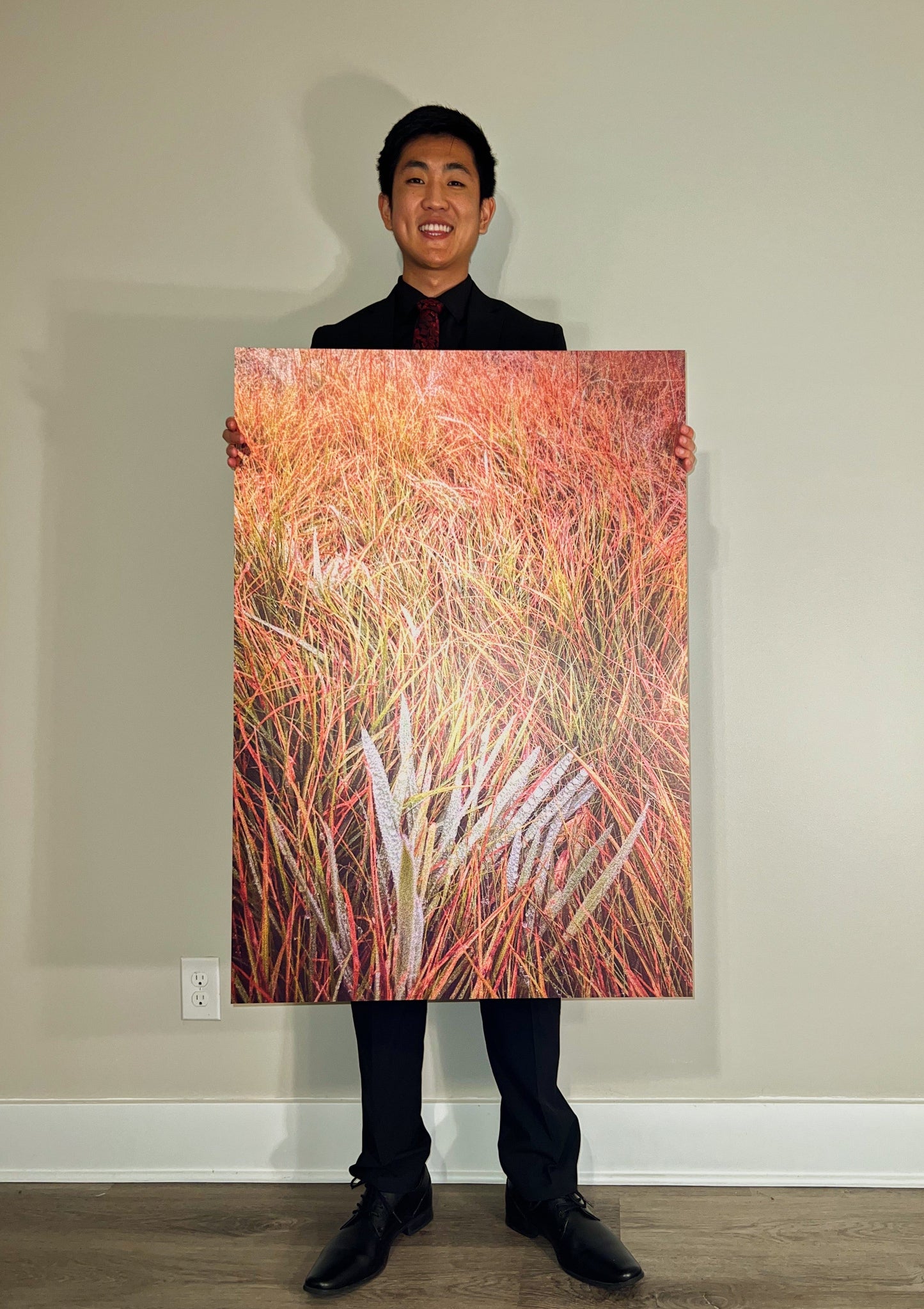 Sea of Fire Brushed Aluminum Print - PUYAVENUSTA