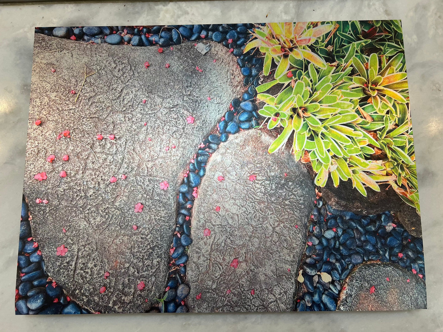 Steps in Paradise Brushed Aluminum Print - PUYAVENUSTA