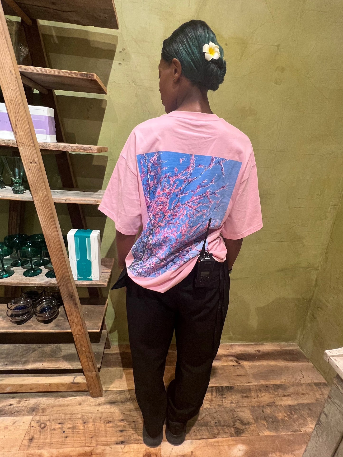 SAKURA BLOSSOMS - PREMIUM COTTON BOXY T-SHIRT - PUYAVENUSTA