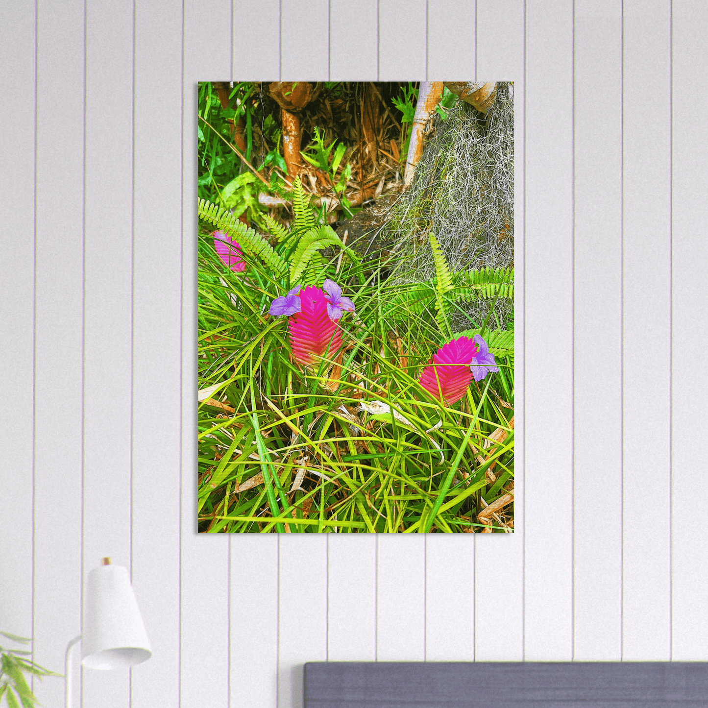 Triple Blossom Brushed Aluminum Print