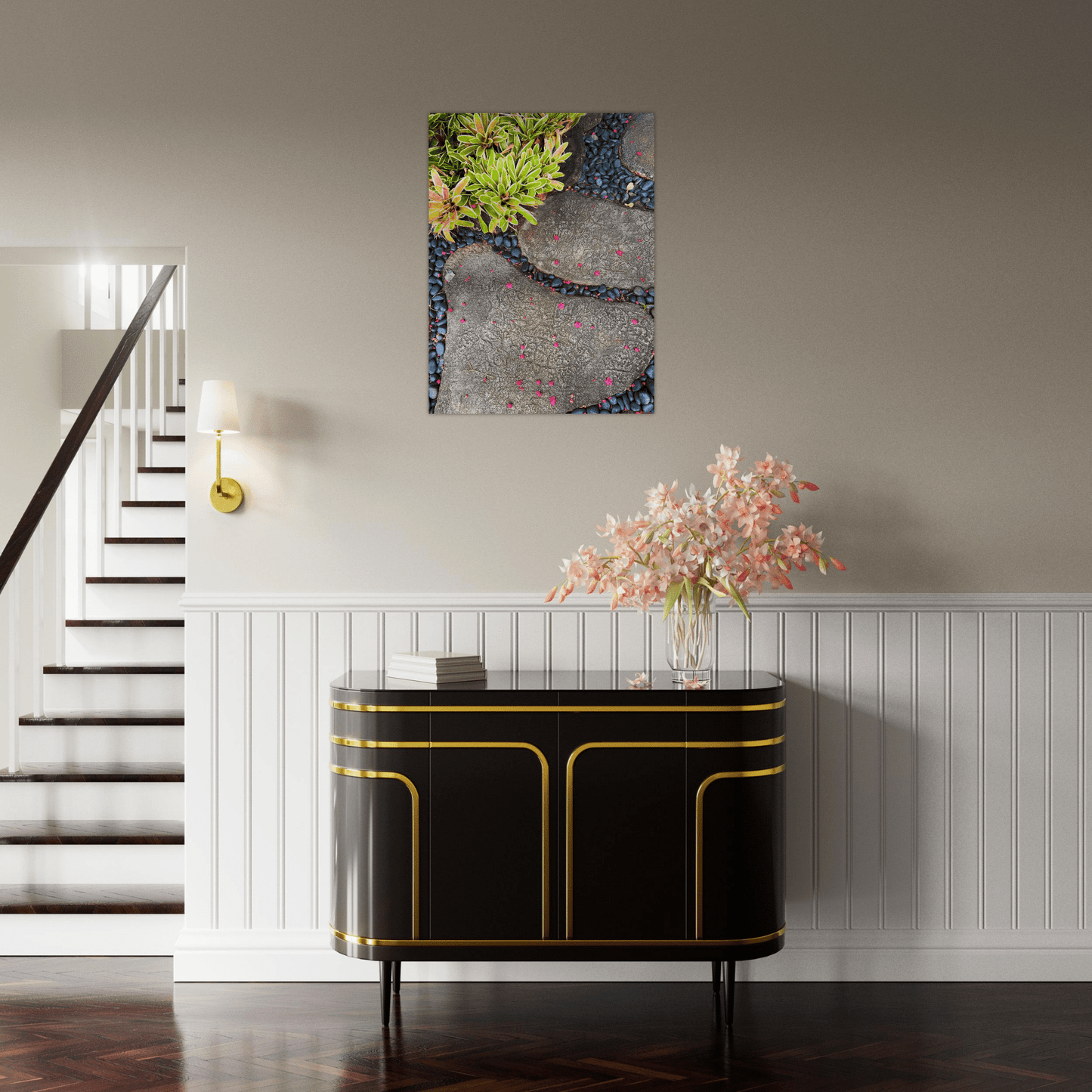 Steps in Paradise Brushed Aluminum Print