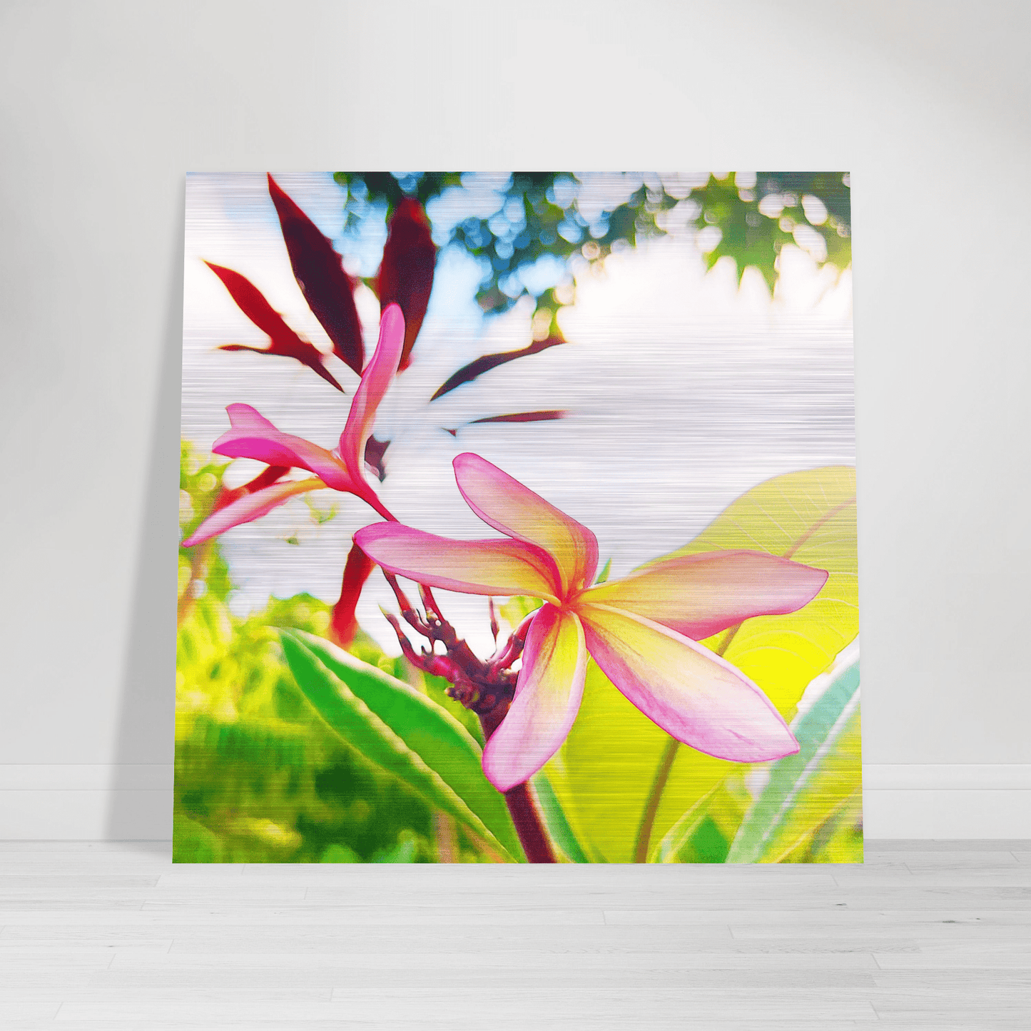 Plumerion Brushed Aluminum Print