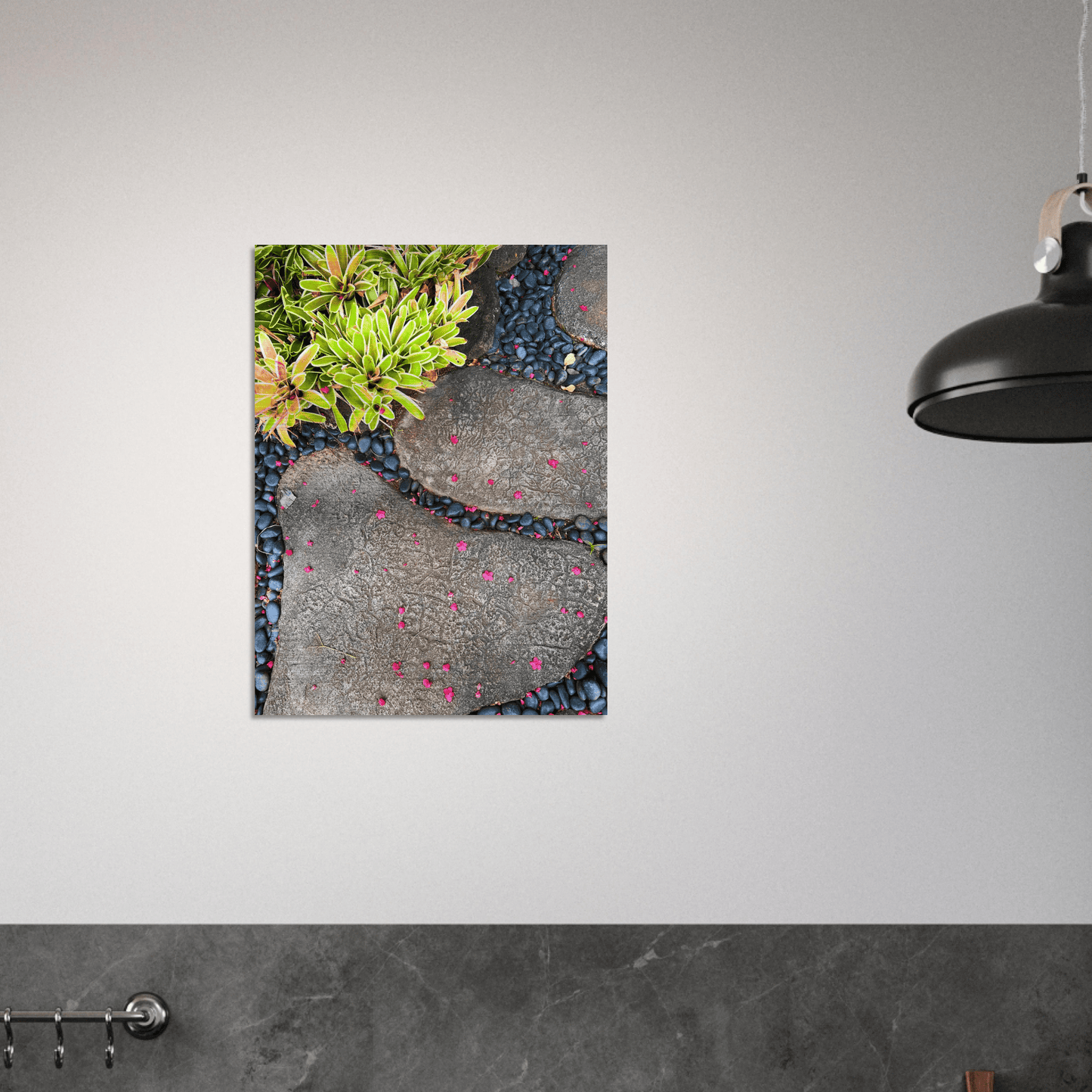 Steps in Paradise Brushed Aluminum Print