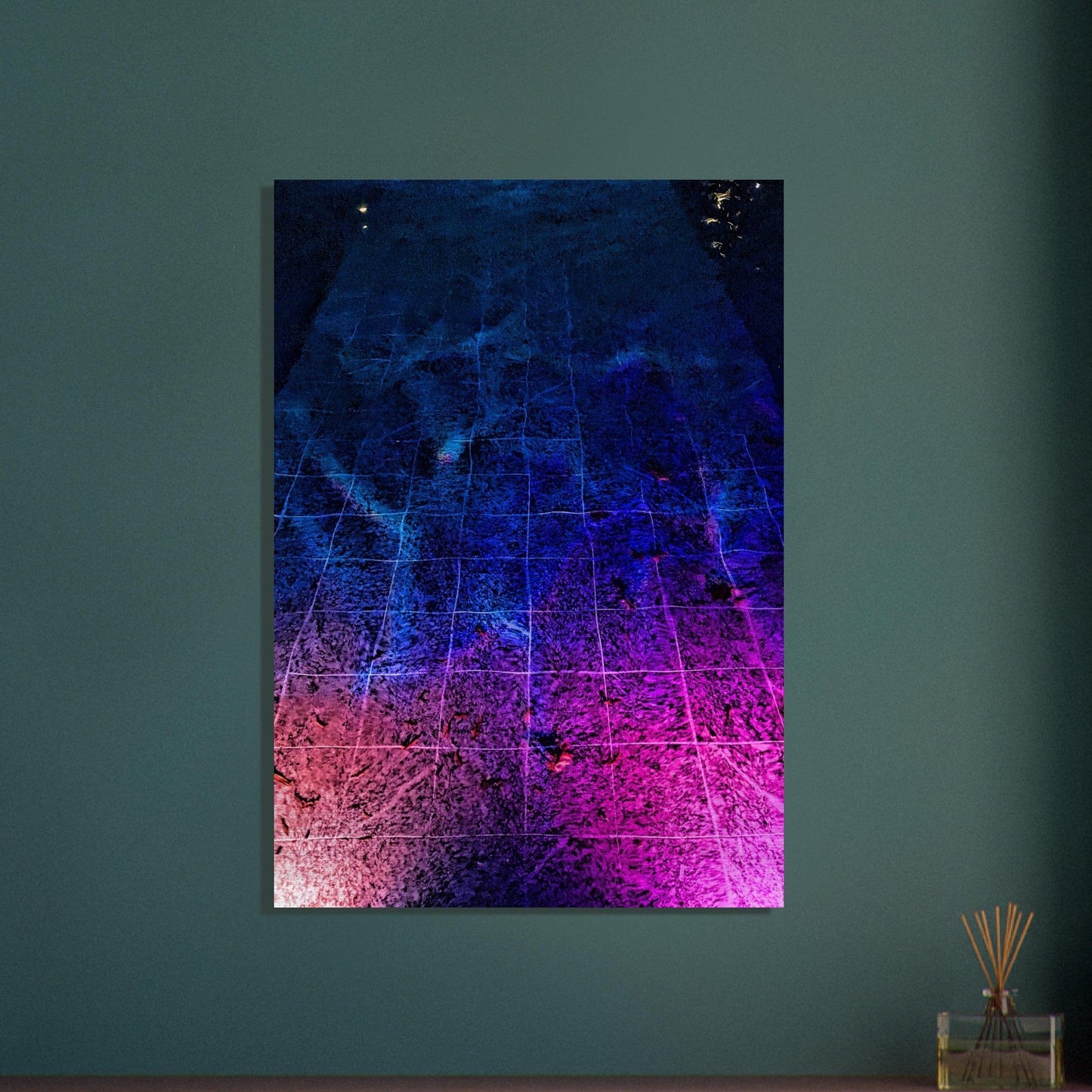 Trippy Nights Brushed Aluminum Print