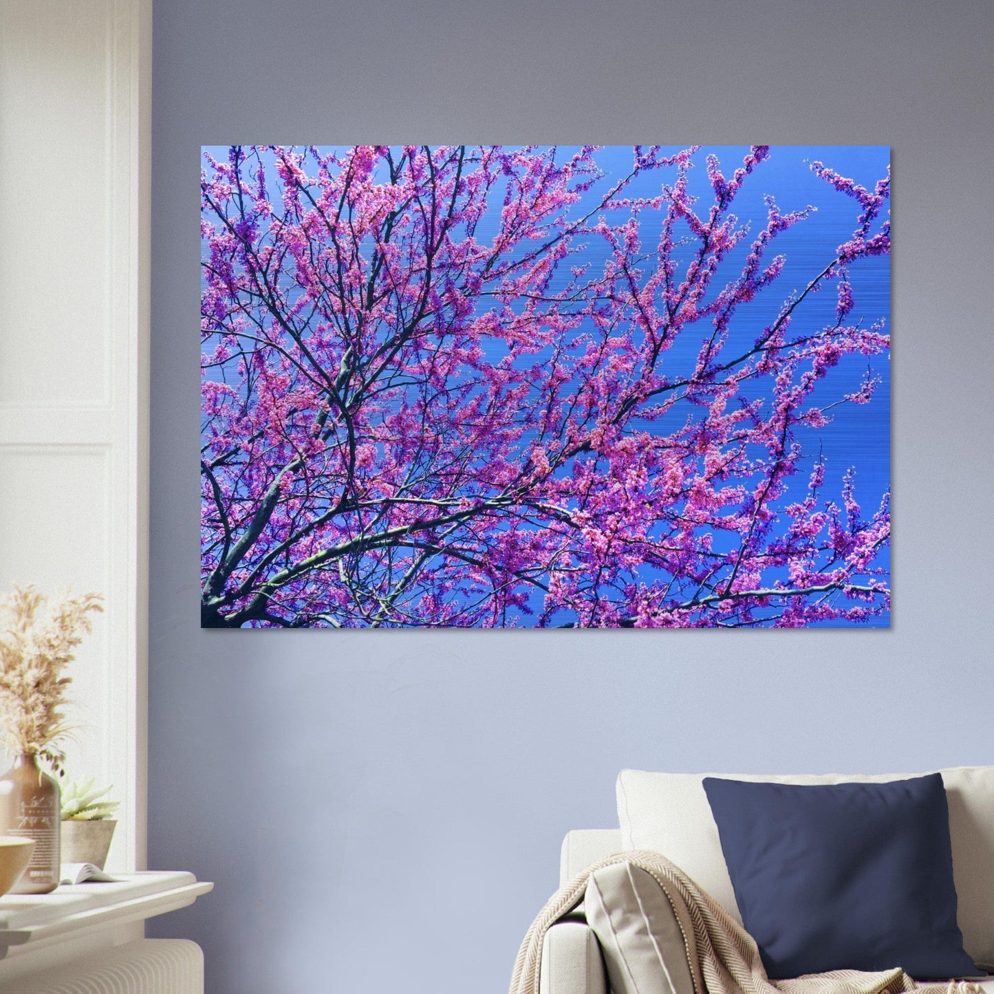 Sakura Trees Brushed Aluminum Print