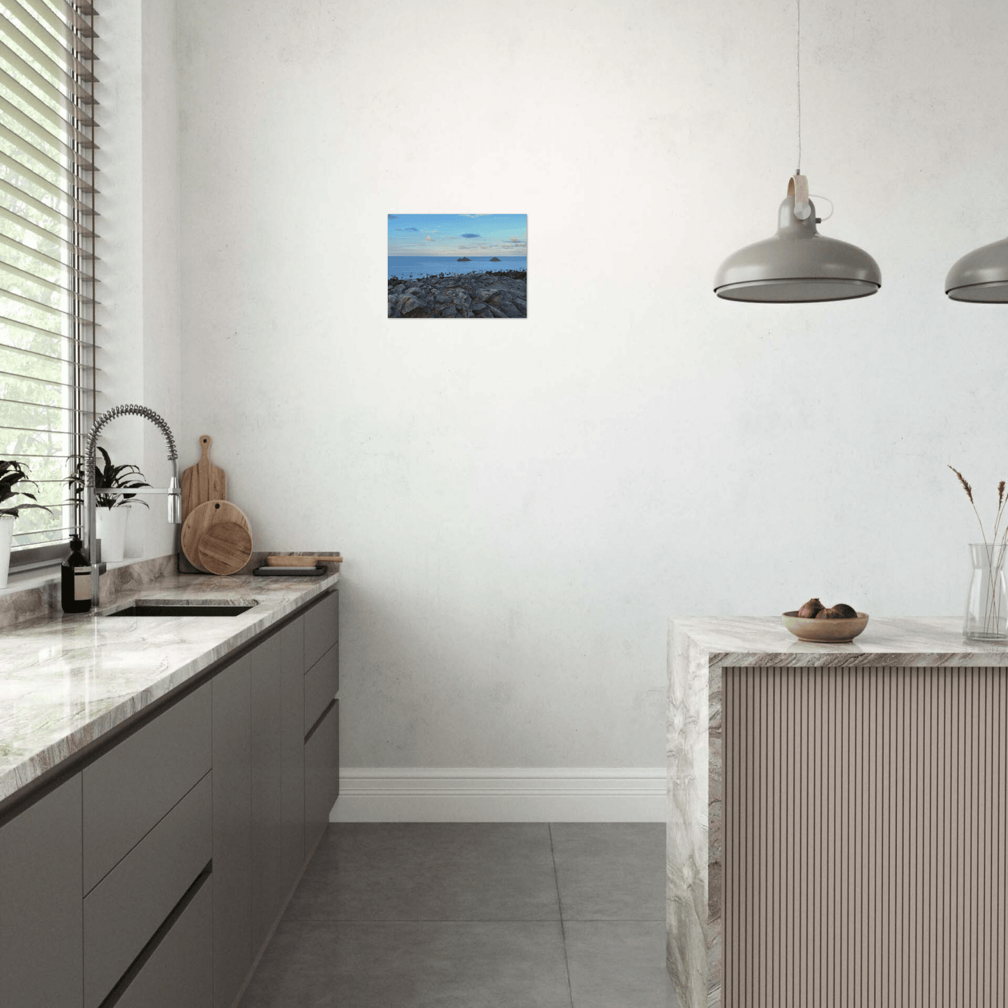 Cliff Home Brushed Aluminum Print