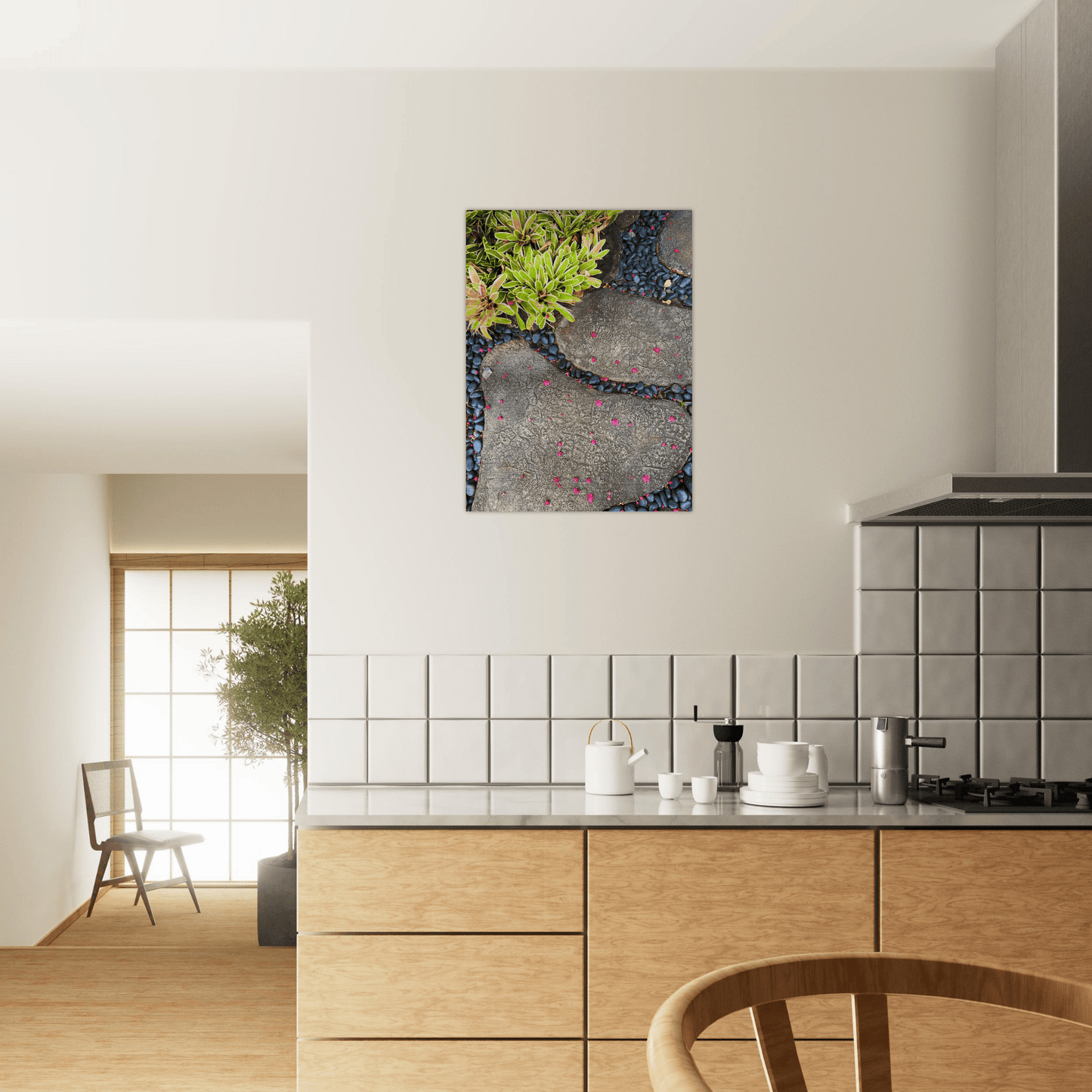 Steps in Paradise Brushed Aluminum Print