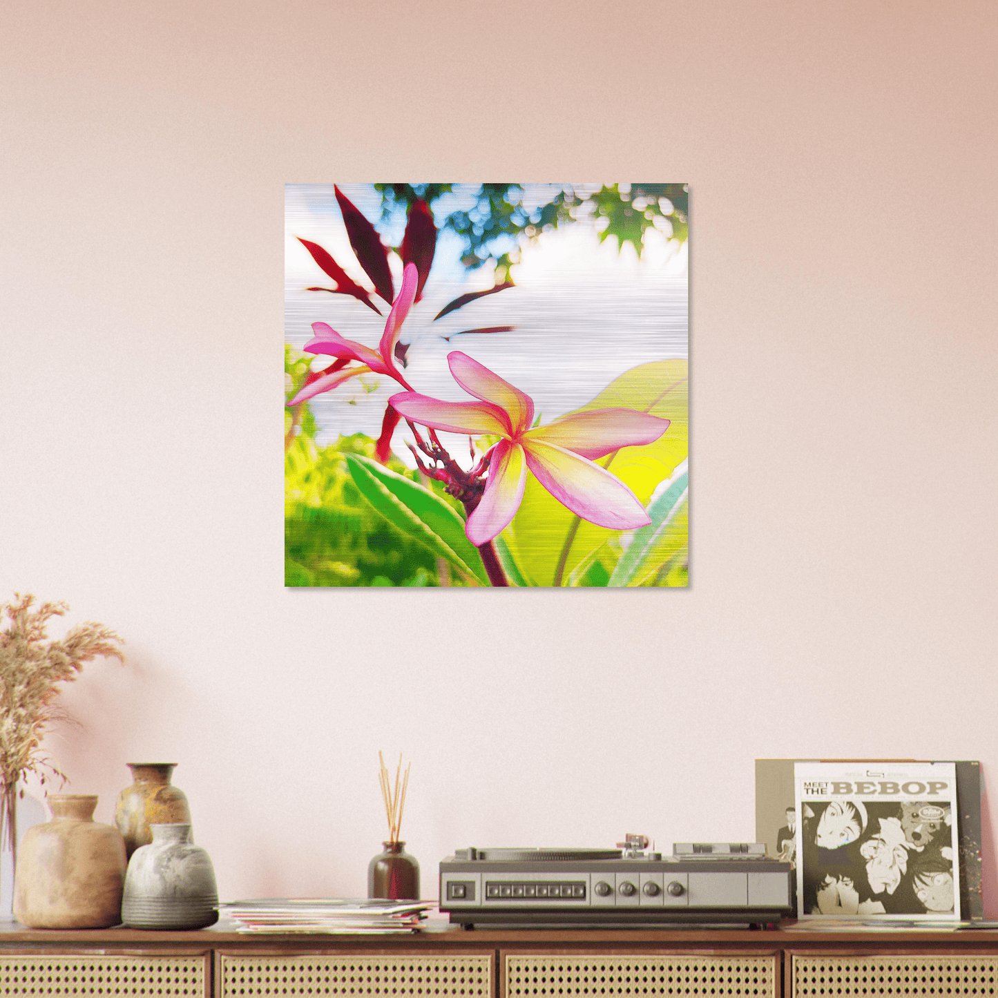 Plumerion Brushed Aluminum Print