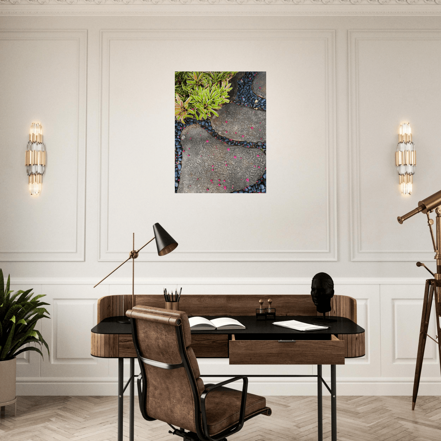 Steps in Paradise Brushed Aluminum Print