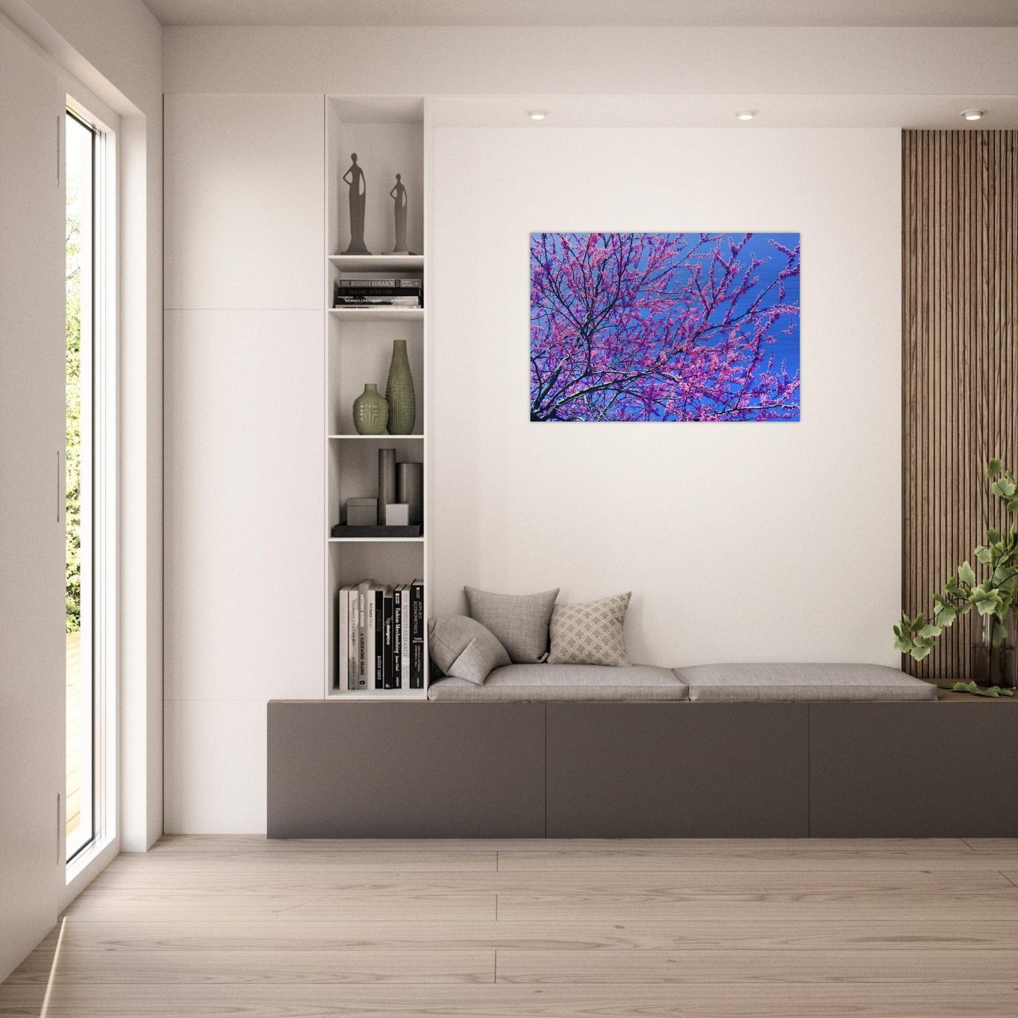 Sakura Trees Brushed Aluminum Print