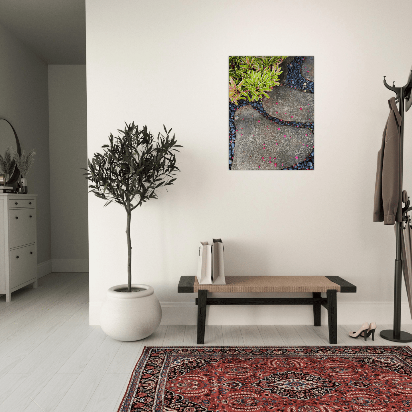 Steps in Paradise Brushed Aluminum Print