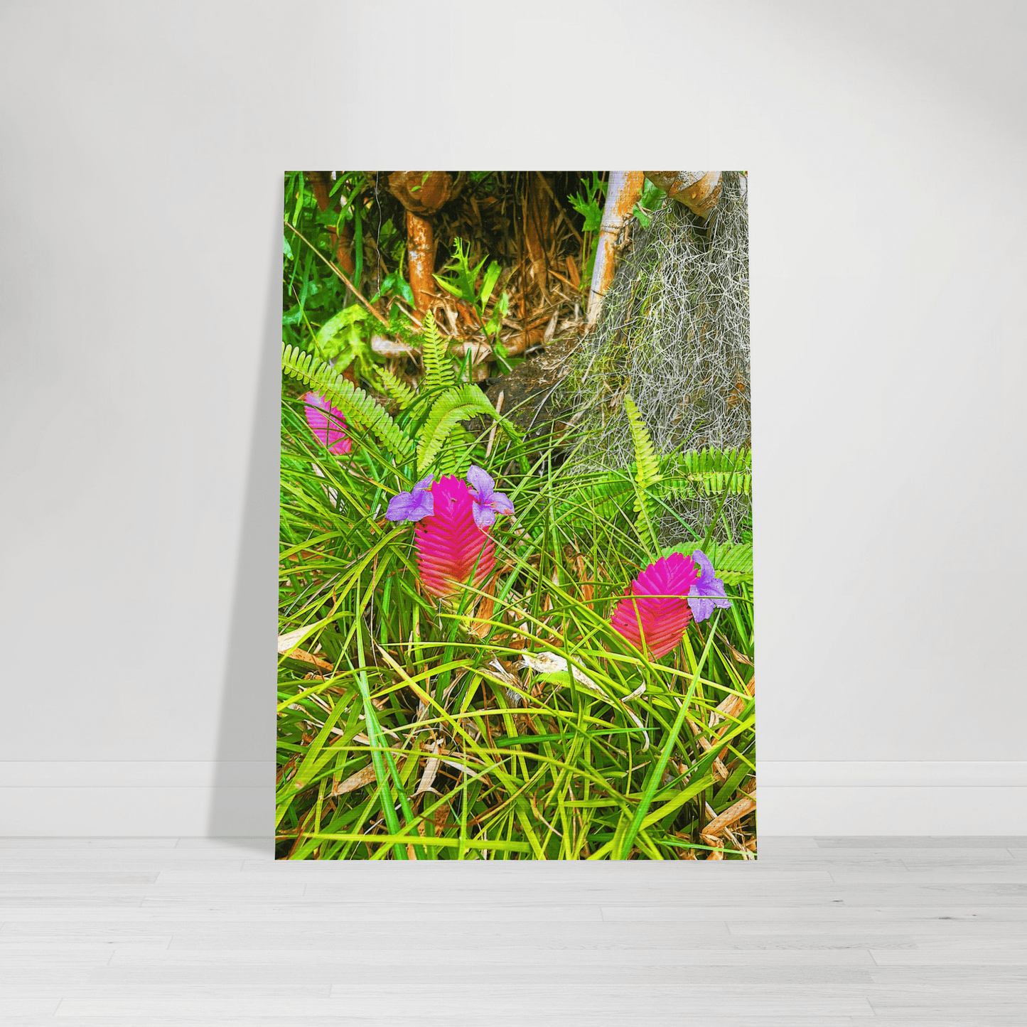 Triple Blossom Brushed Aluminum Print