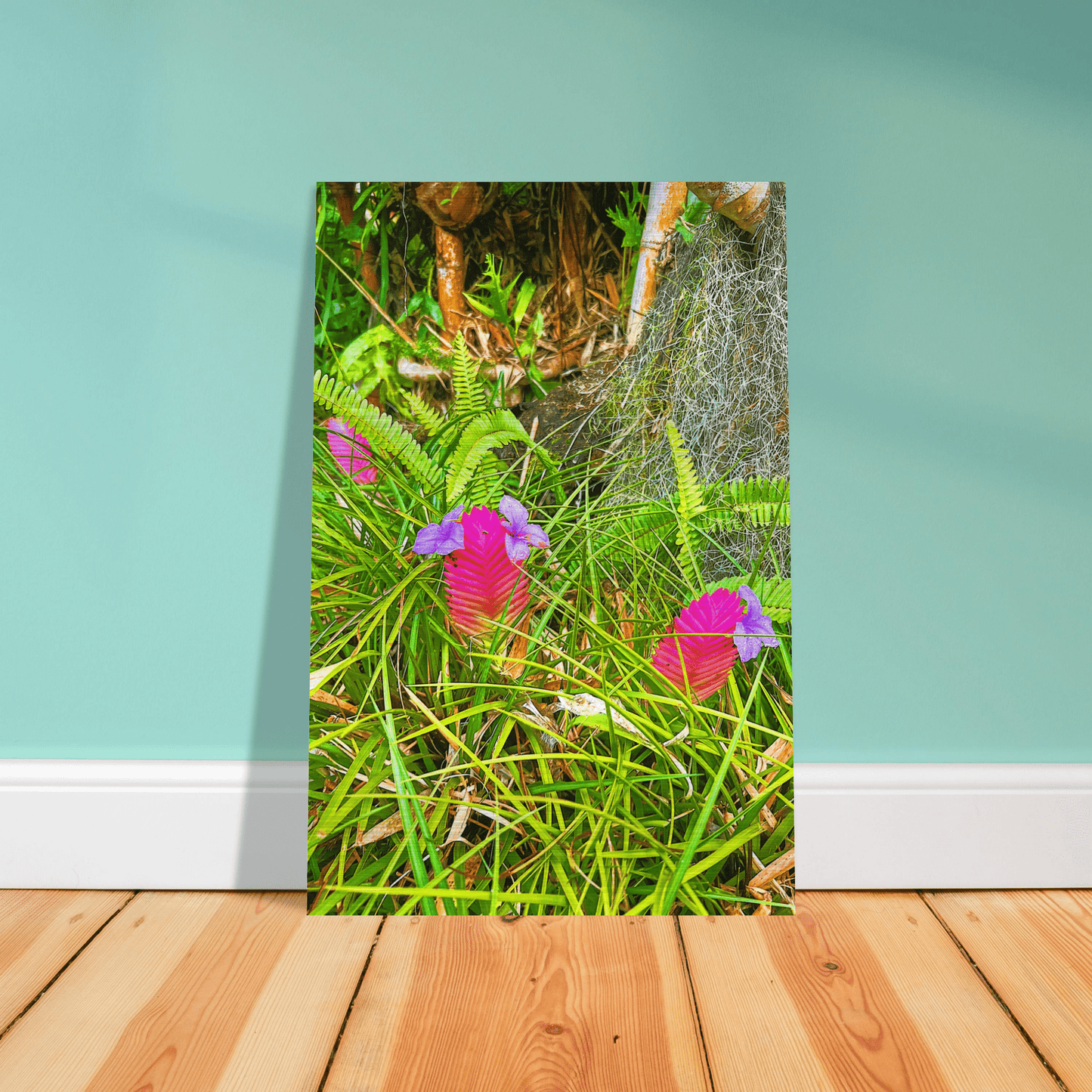 Triple Blossom Brushed Aluminum Print
