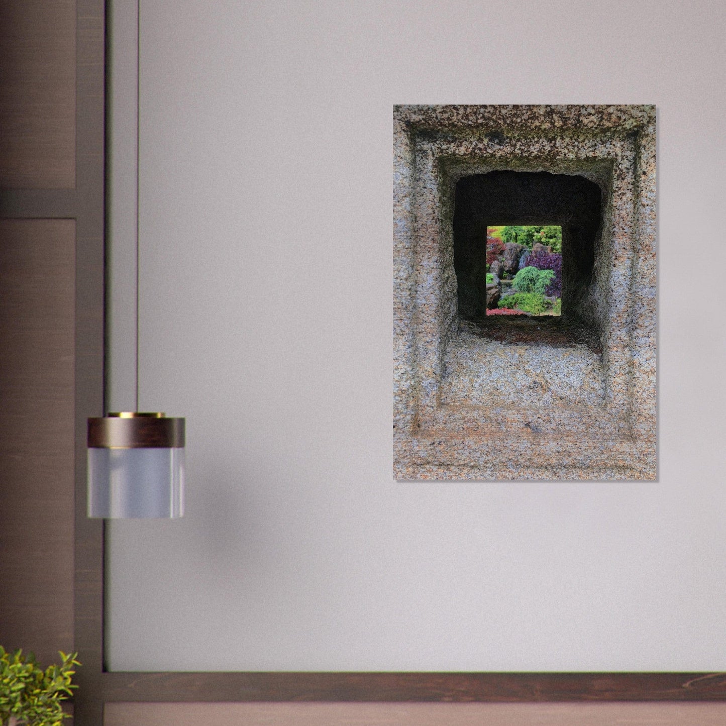 Zen Garden Brushed Aluminum Print
