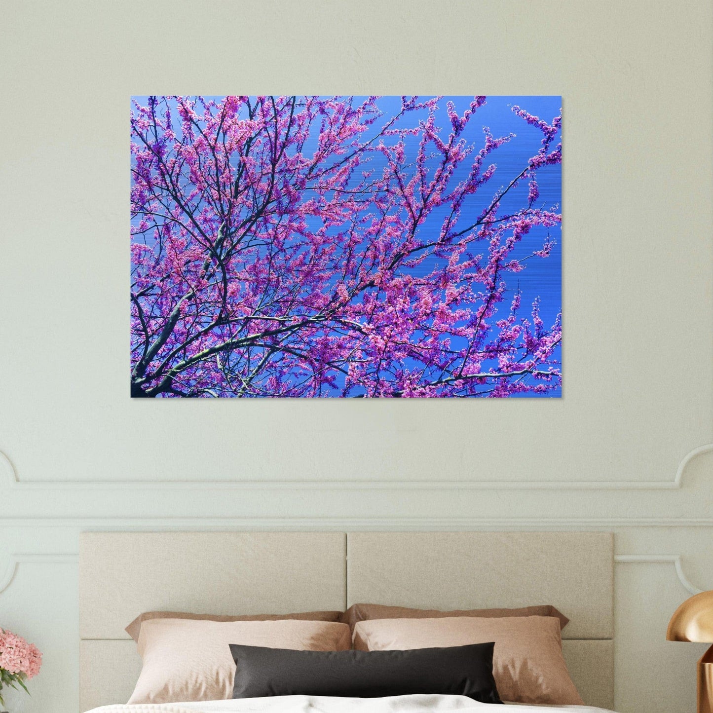 Sakura Trees Brushed Aluminum Print