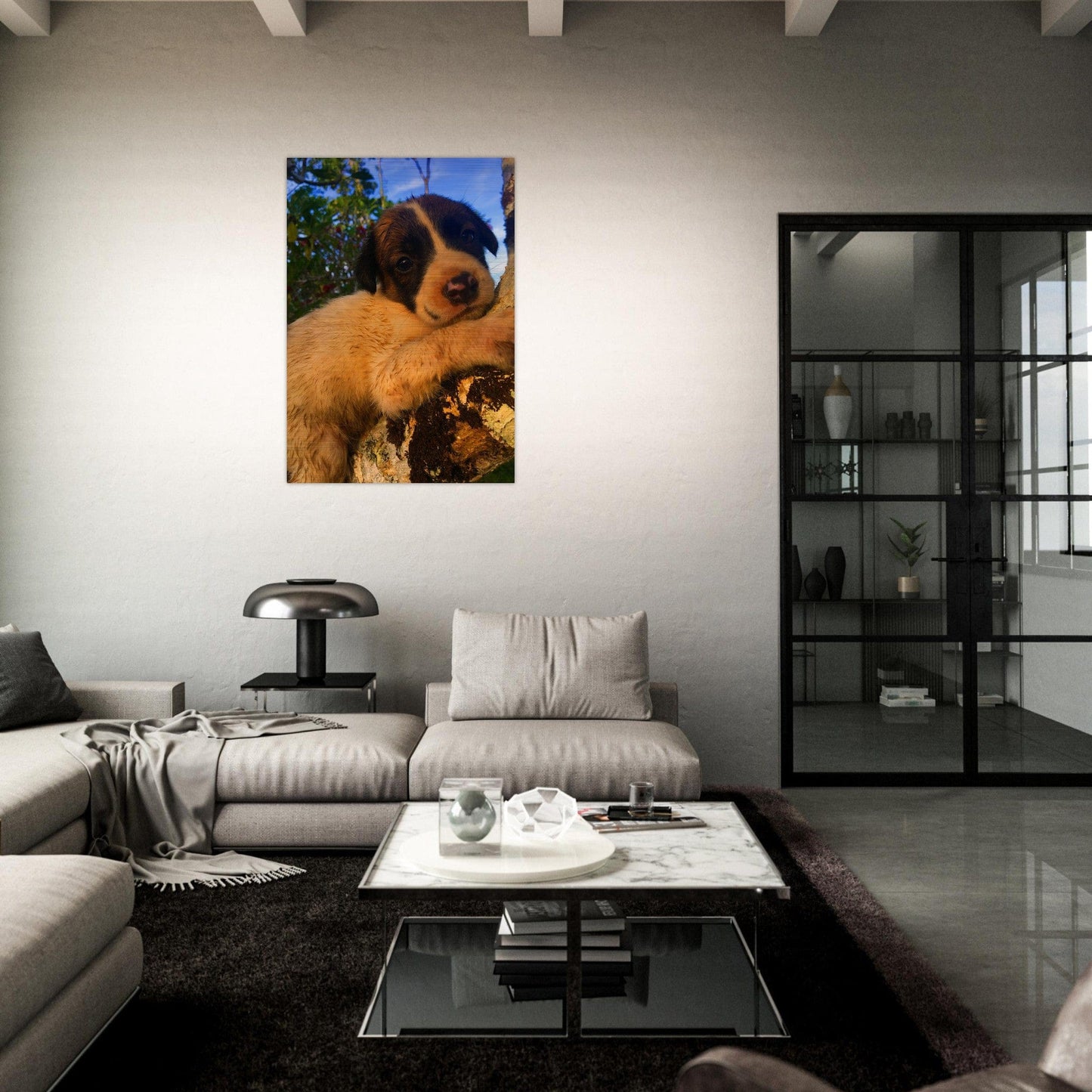 Kerochan Brushed Aluminum Print