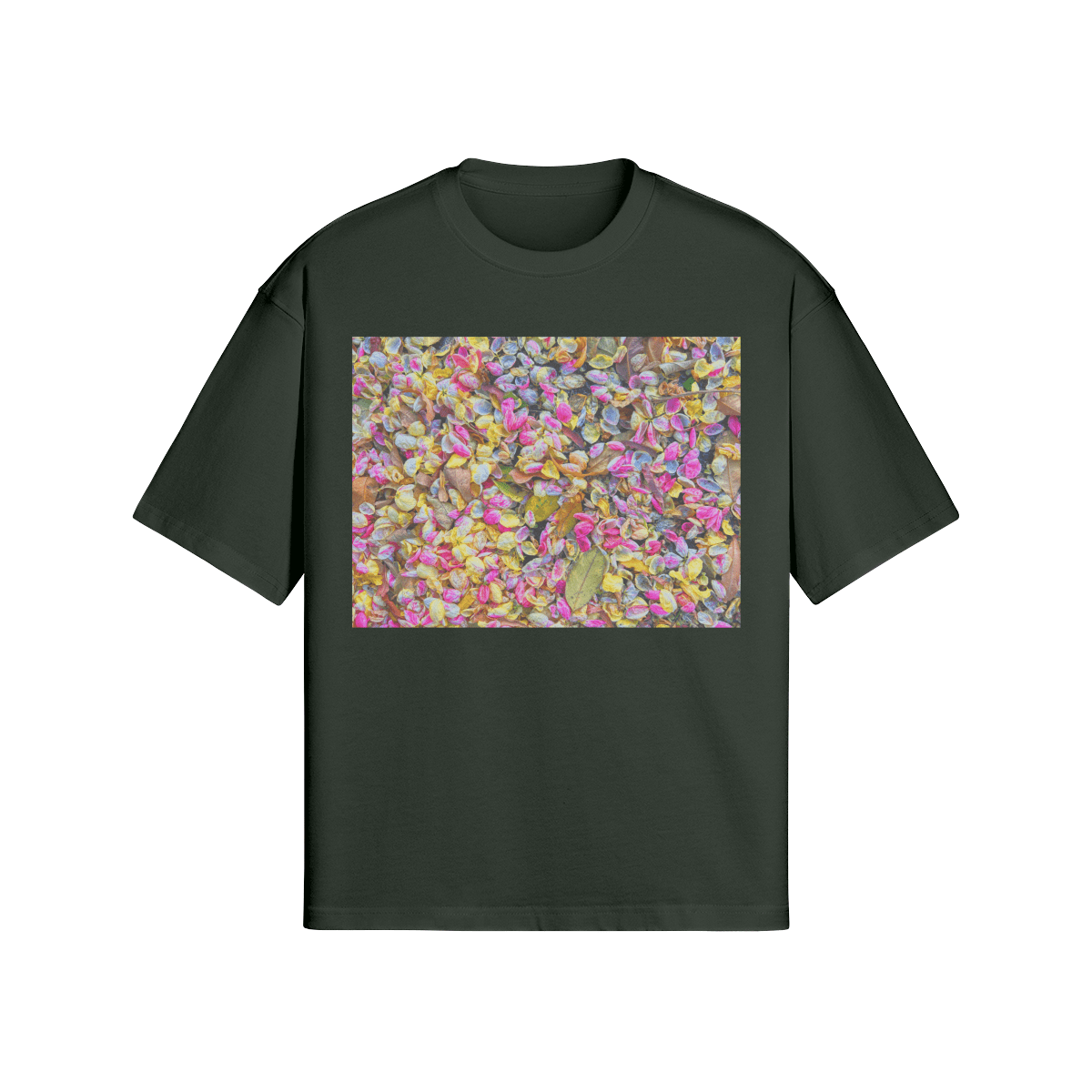 HAWAIIAN PETALS - PREMIUM COTTON BOXY T-SHIRT - PUYAVENUSTA