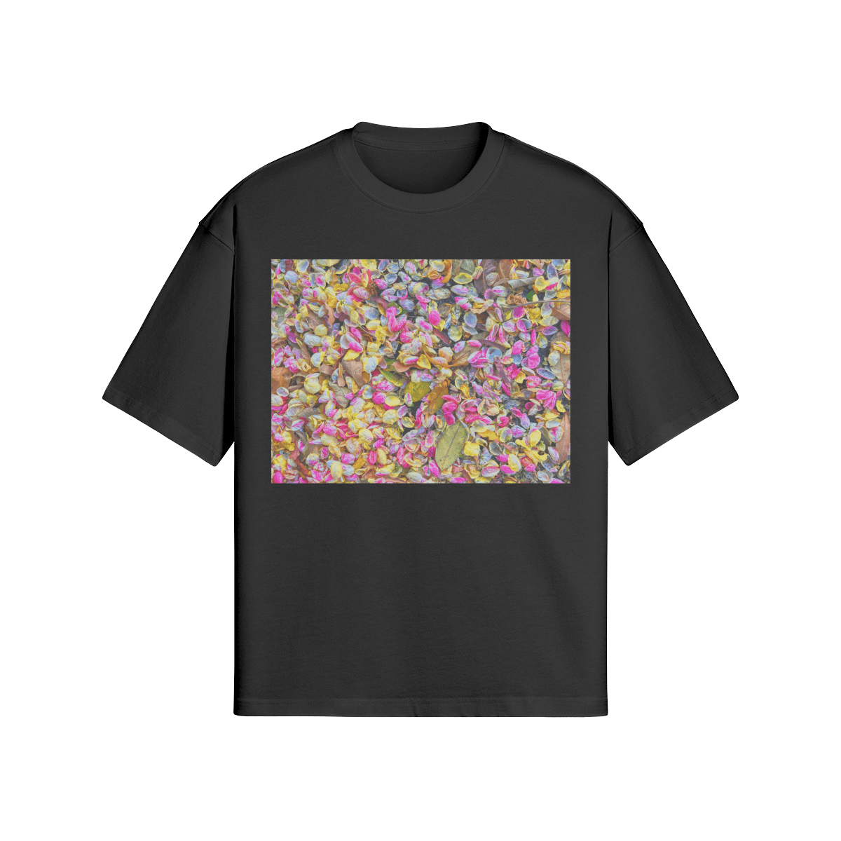HAWAIIAN PETALS - PREMIUM COTTON BOXY T-SHIRT - PUYAVENUSTA