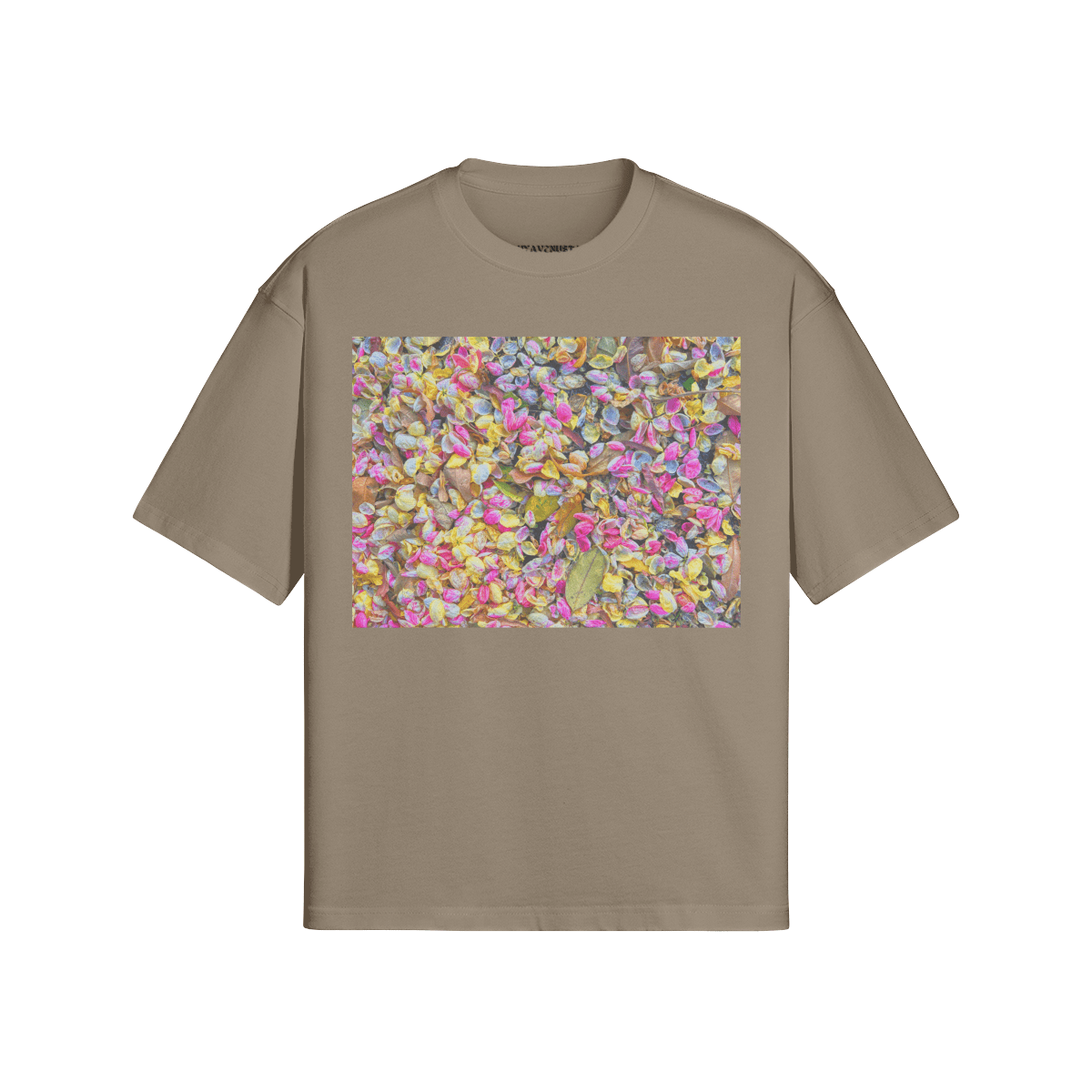 HAWAIIAN PETALS - PREMIUM COTTON BOXY T-SHIRT - PUYAVENUSTA