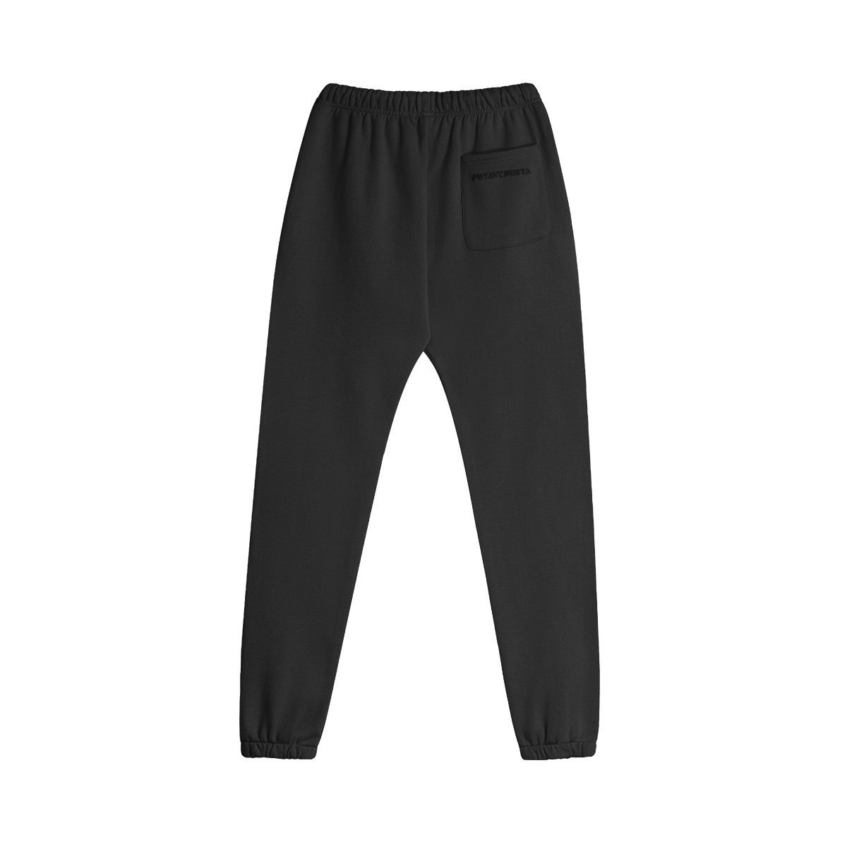 PUYAVENUSTA Fleece Lined Sweatpants 380 gsm (Black Logo) - PuyaVenusta