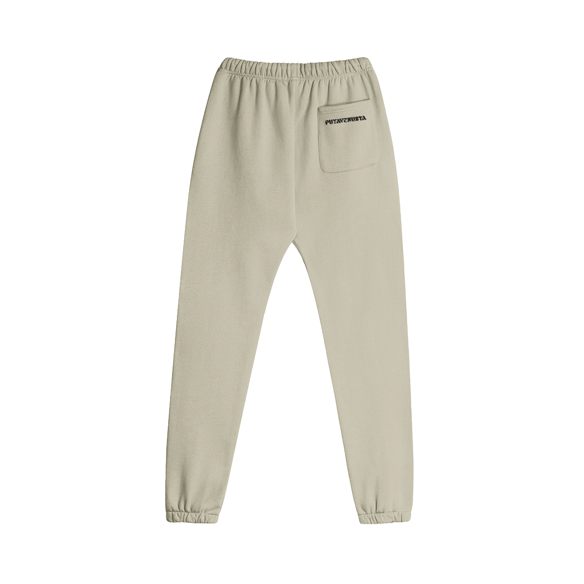 PUYAVENUSTA Fleece Lined Sweatpants 380 gsm (Black Logo) - PuyaVenusta