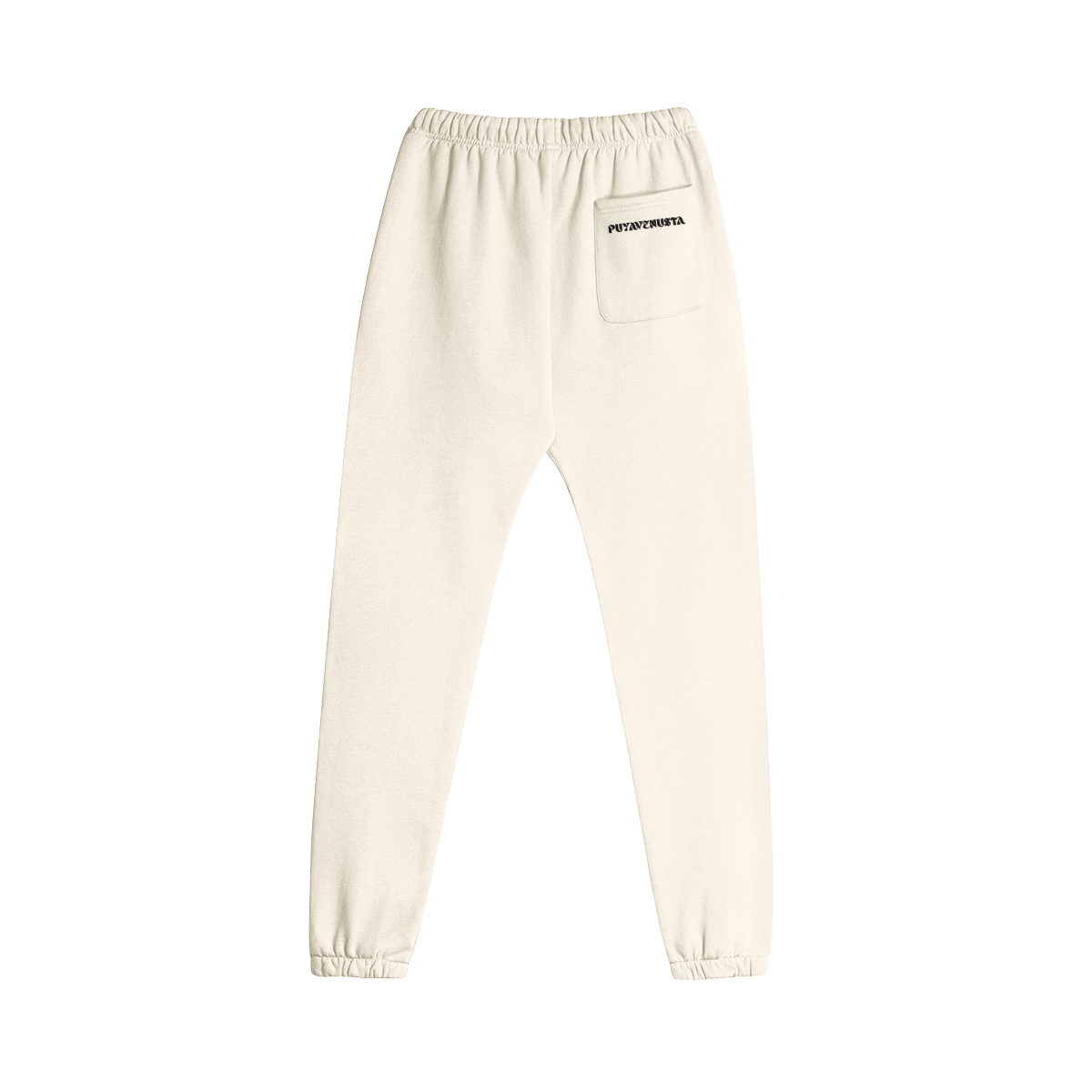 PUYAVENUSTA Fleece Lined Sweatpants 380 gsm (Black Logo) - PuyaVenusta