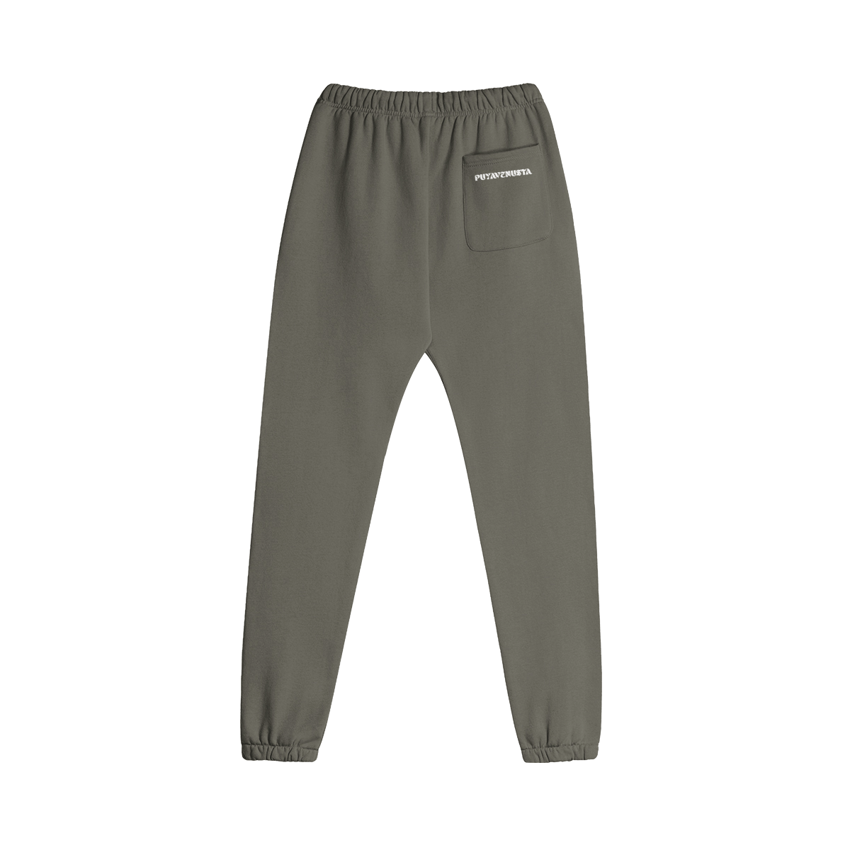 PUYAVENUSTA Fleece Lined Sweatpants 380 gsm (White Logo) - PuyaVenusta
