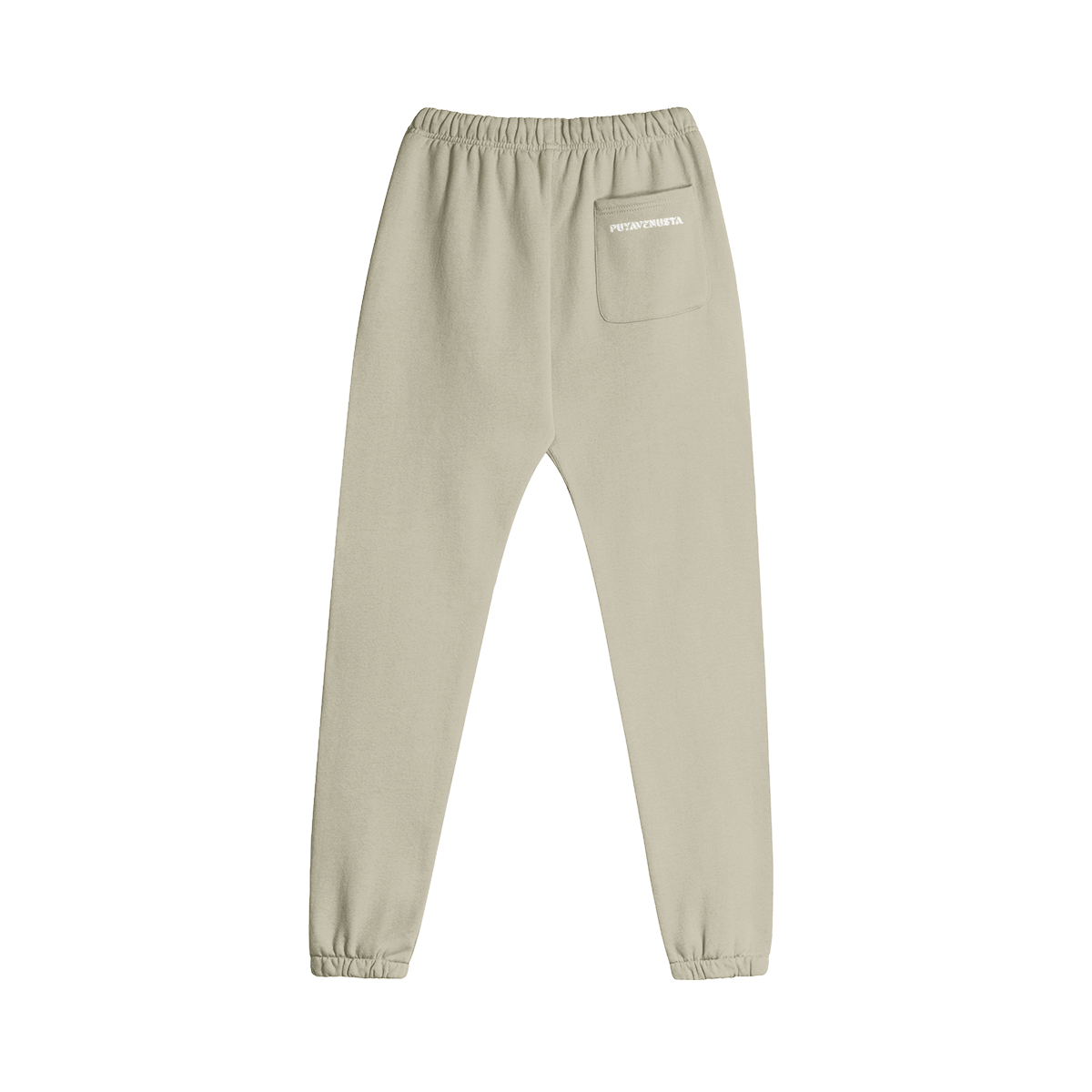 PUYAVENUSTA Fleece Lined Sweatpants 380 gsm (White Logo) - PuyaVenusta