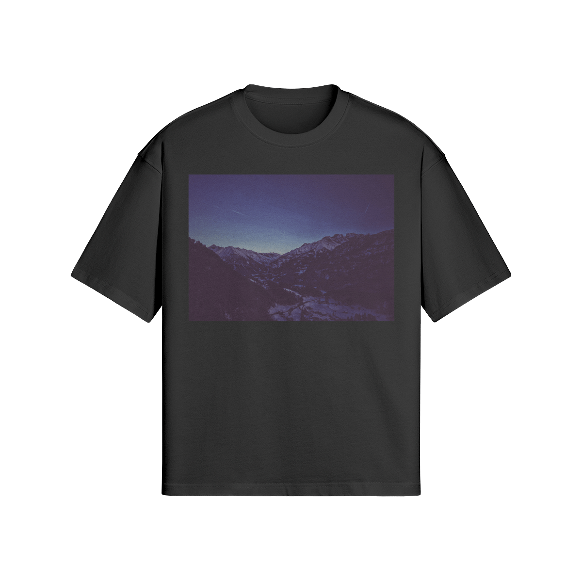 SWISS MOUNTAINS - PREMIUM COTTON BOXY T-SHIRT - PUYAVENUSTA