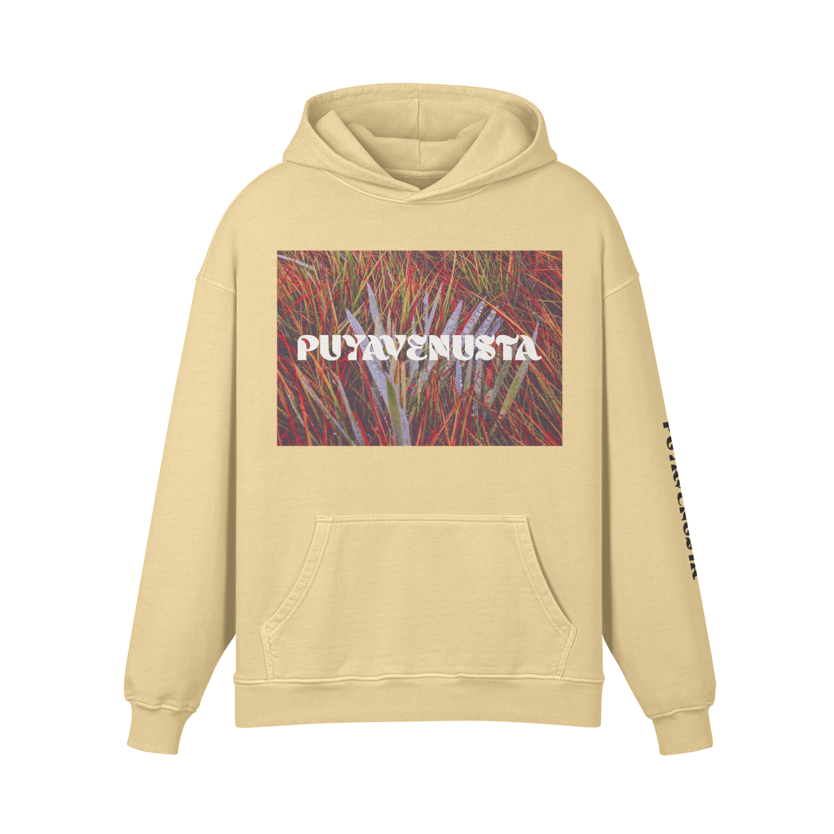 PUYAVENUSTA LOGO X SEA OF FIRE - PREMIUM COTTON HOODIE - PUYAVENUSTA